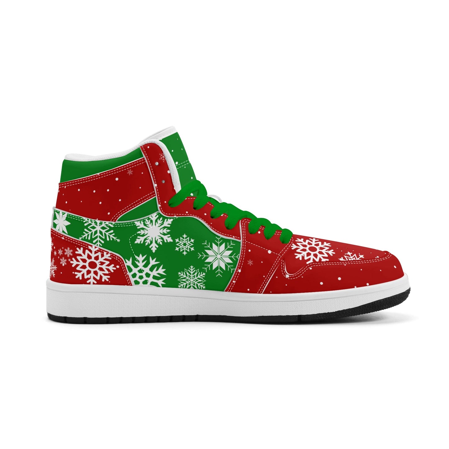 Christmas Basketball Shoes in red/green colorway