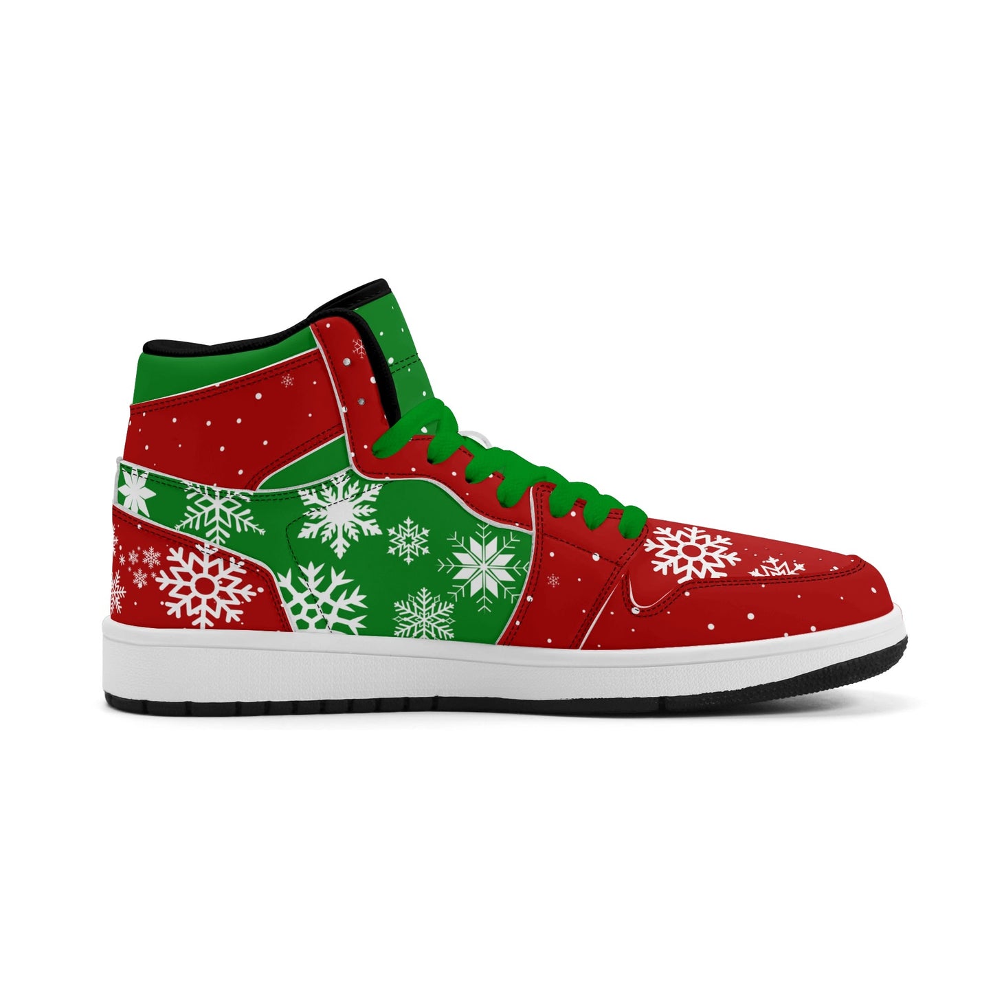 Christmas Basketball Shoes in red/green colorway