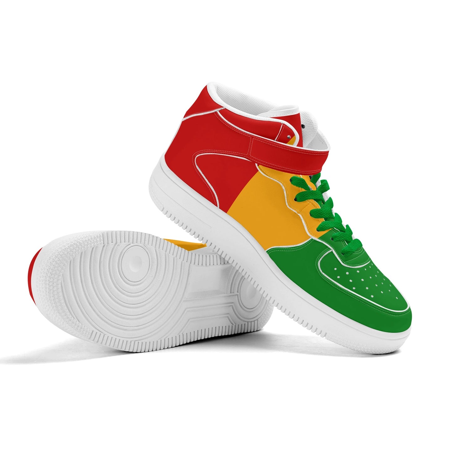Rasta Colorway Shoes in red/gold/green colorway