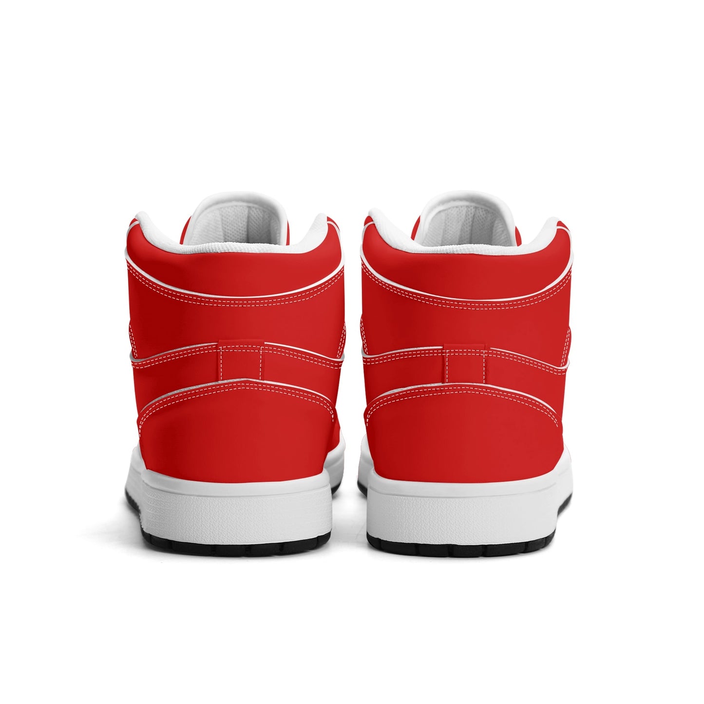 All Red High Top Shoes in red colorway