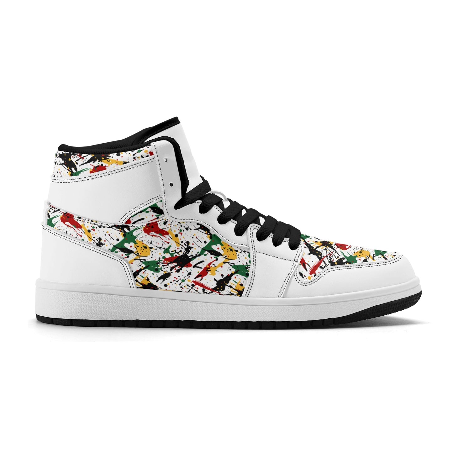 Splatter White Shoes in white colorway