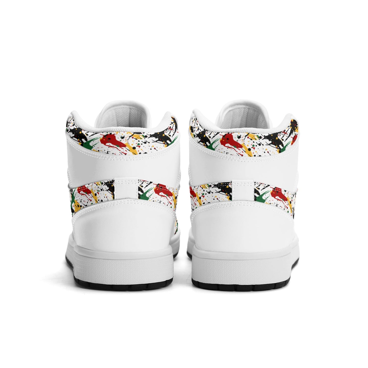 Splatter White Shoes in white colorway