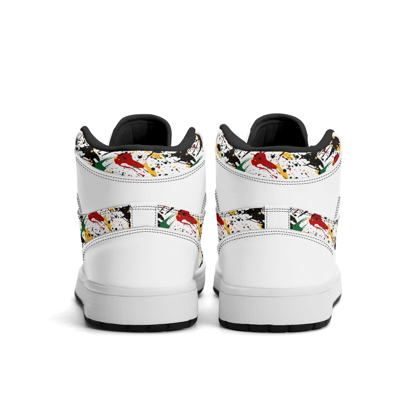 Splatter White Shoes in white colorway