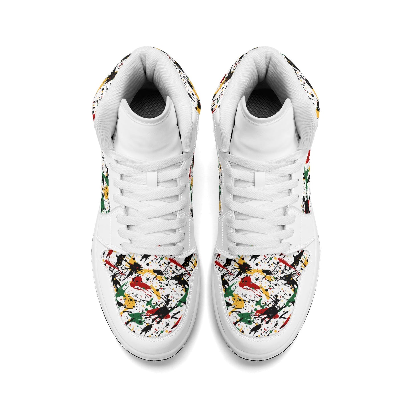 Splatter White Shoes in white colorway