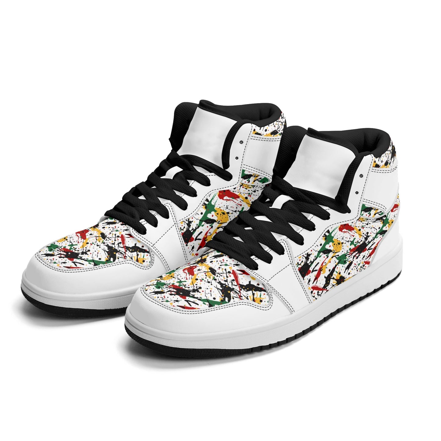 Splatter White Shoes in white colorway