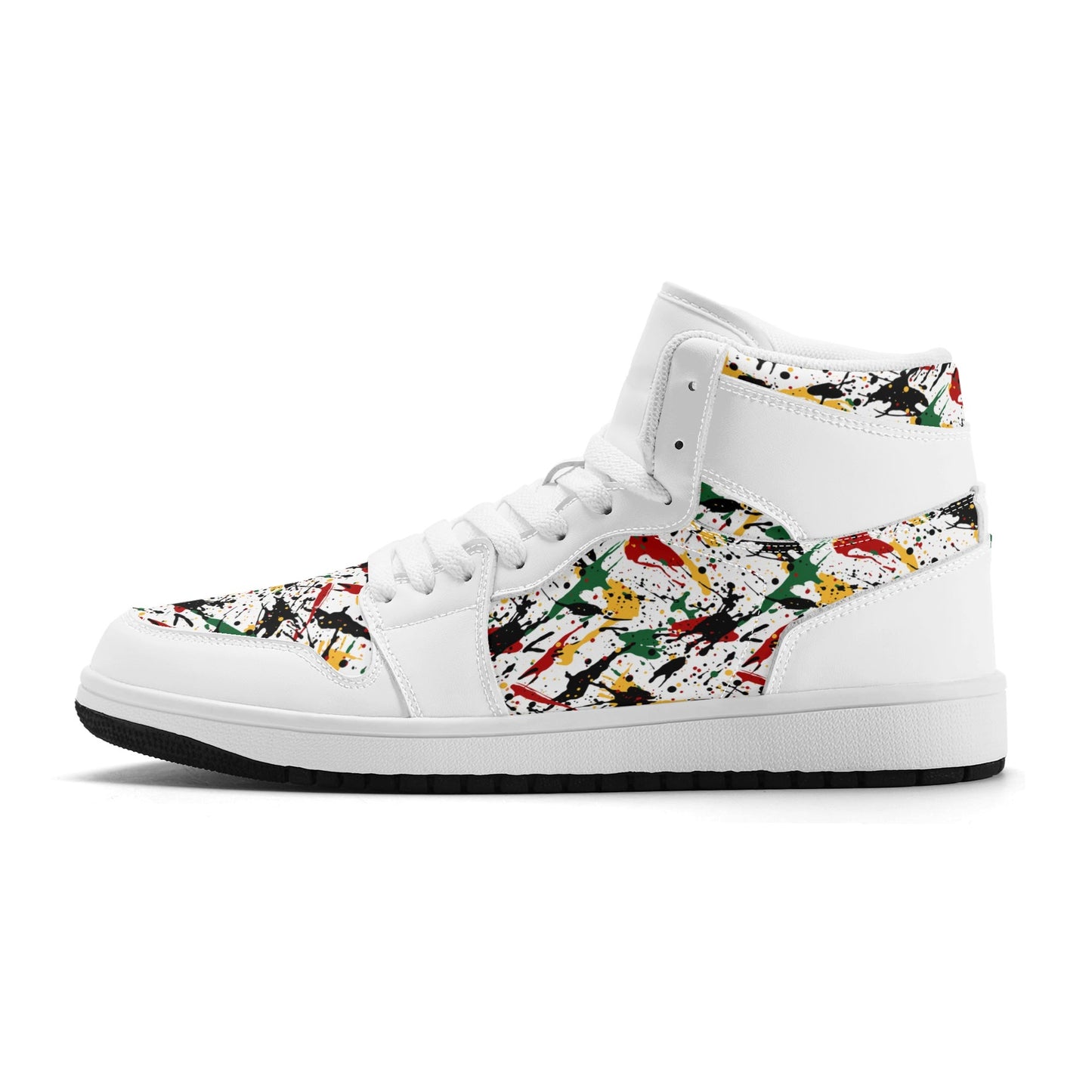 Splatter White Shoes in white colorway
