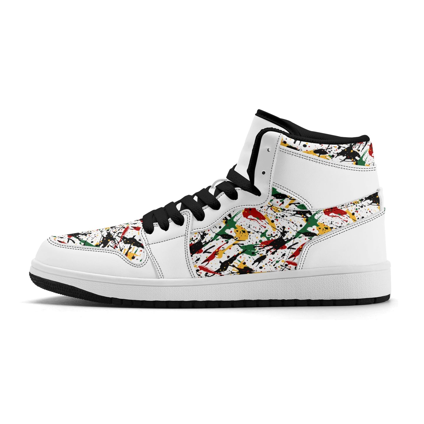 Splatter White Shoes in white colorway
