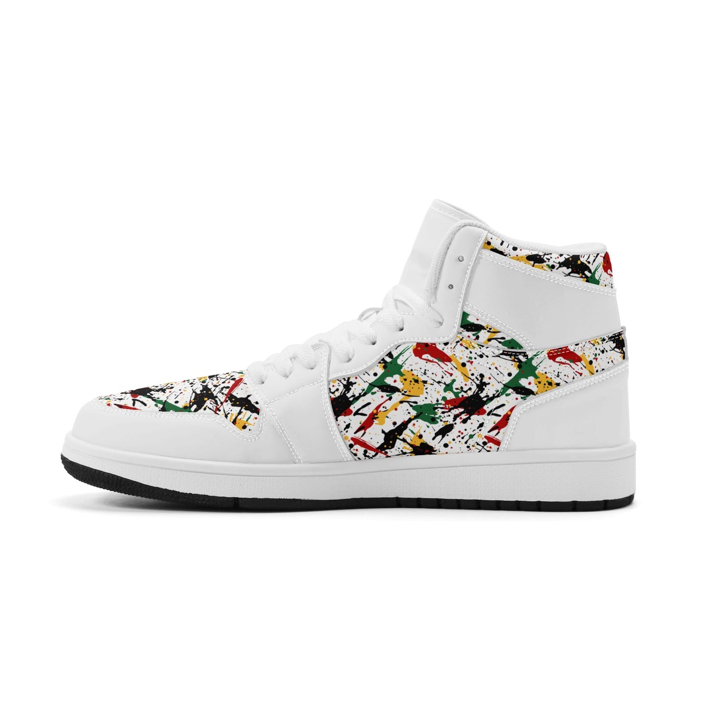Splatter White Shoes in white colorway