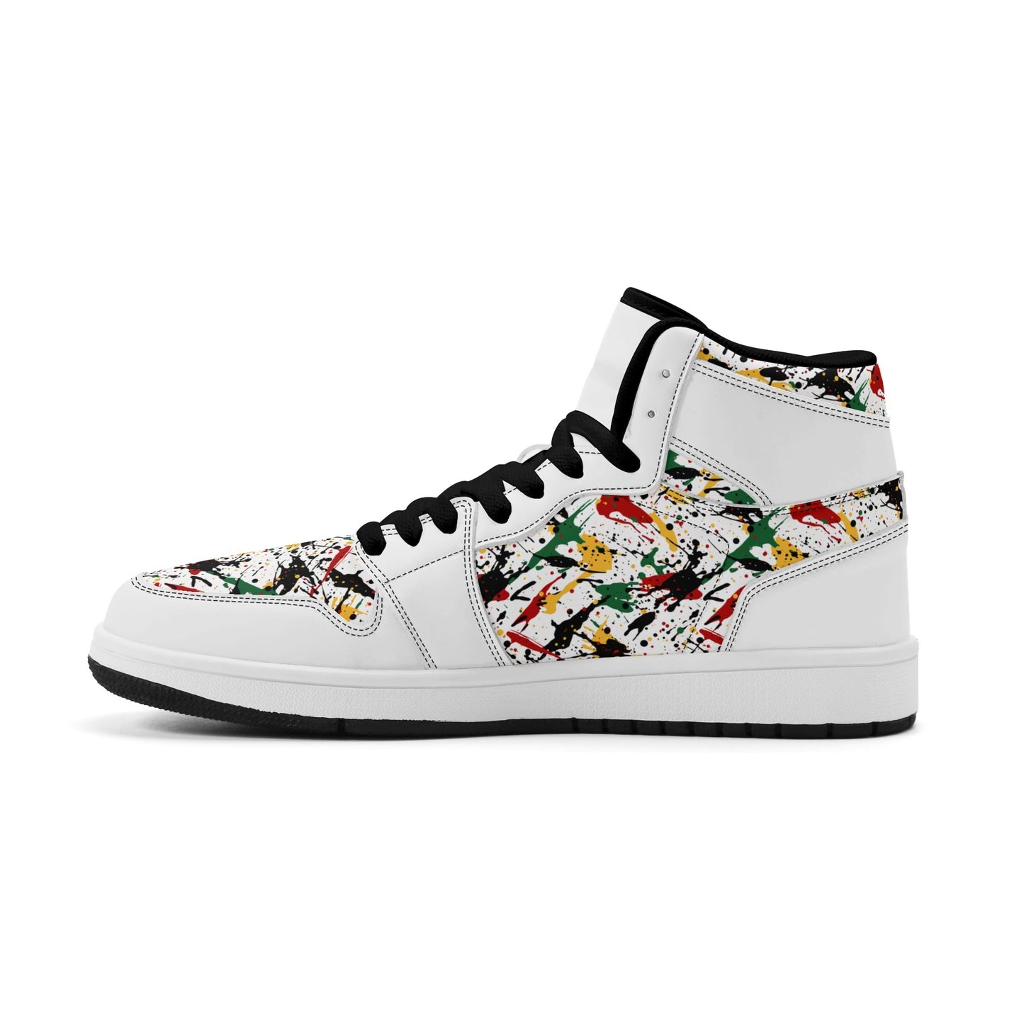 Splatter White Shoes in white colorway