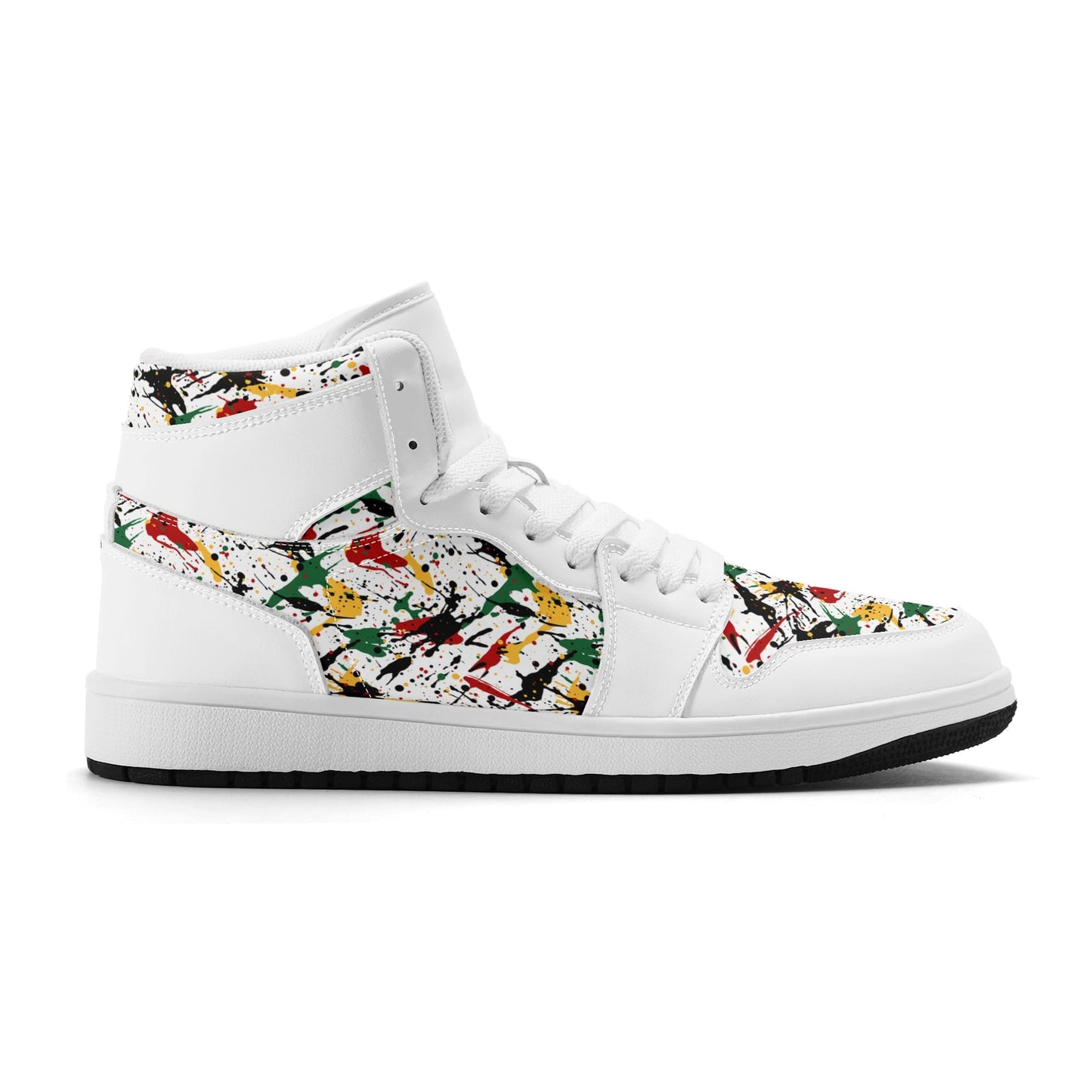 Splatter White Shoes in white colorway