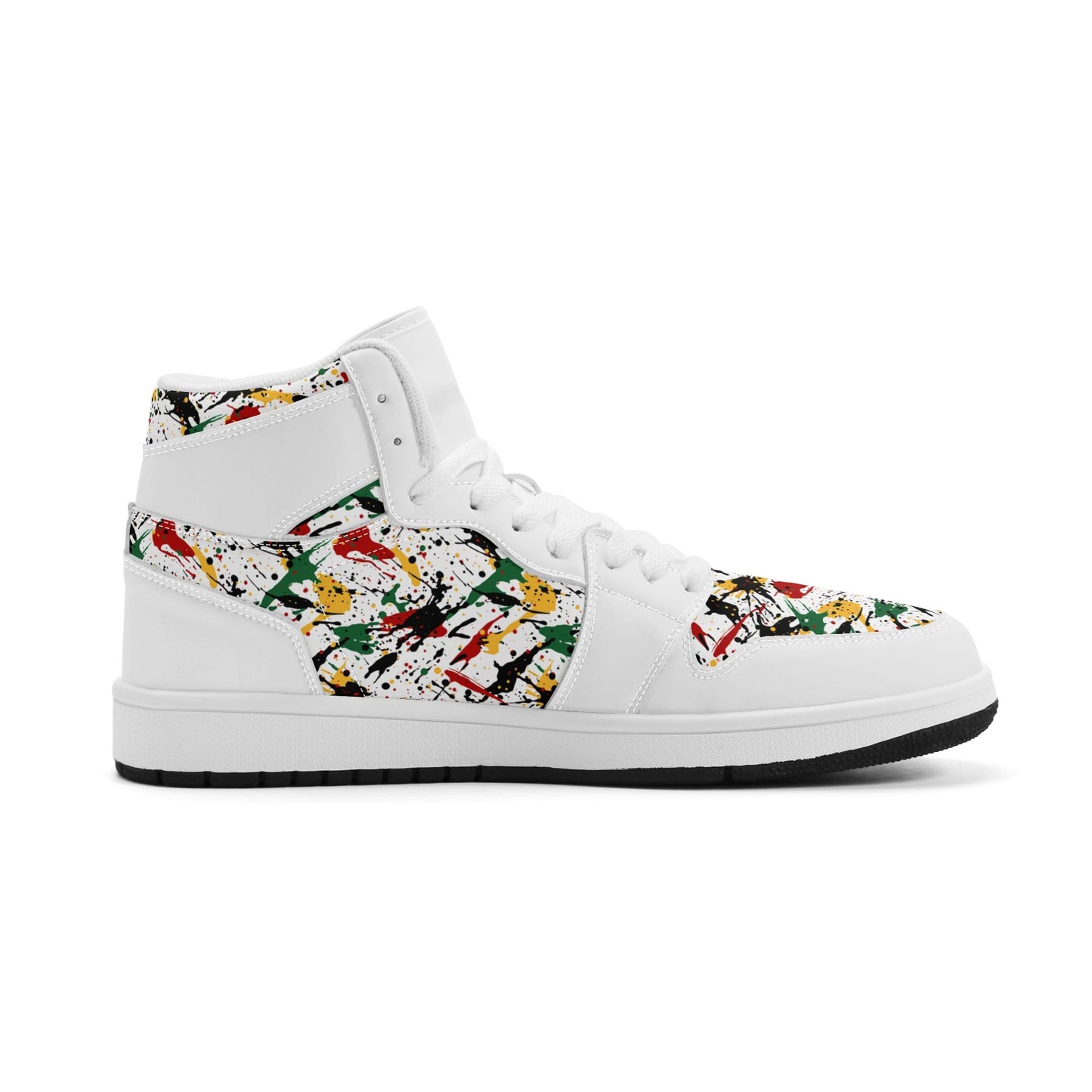 Splatter White Shoes in white colorway