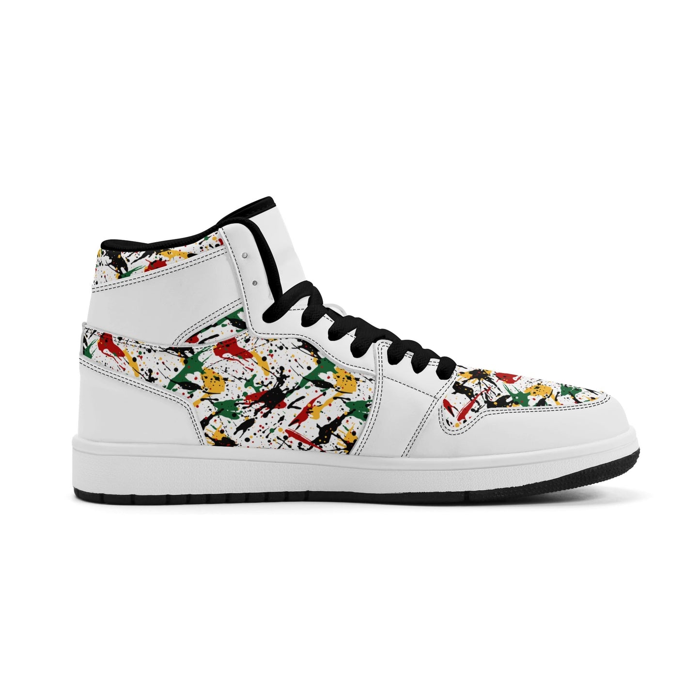 Splatter White Shoes in white colorway