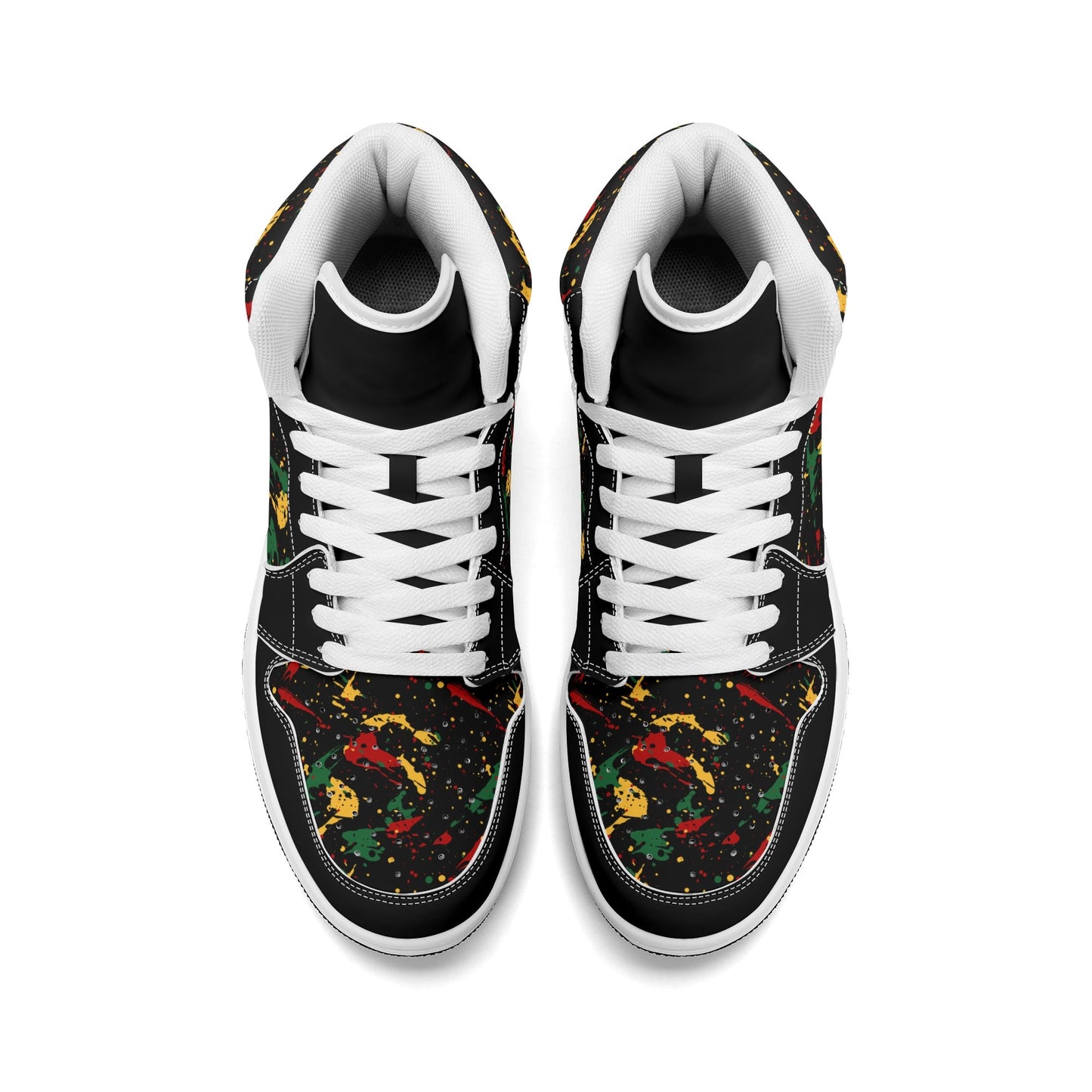 Black Splatter Shoes in black colorway