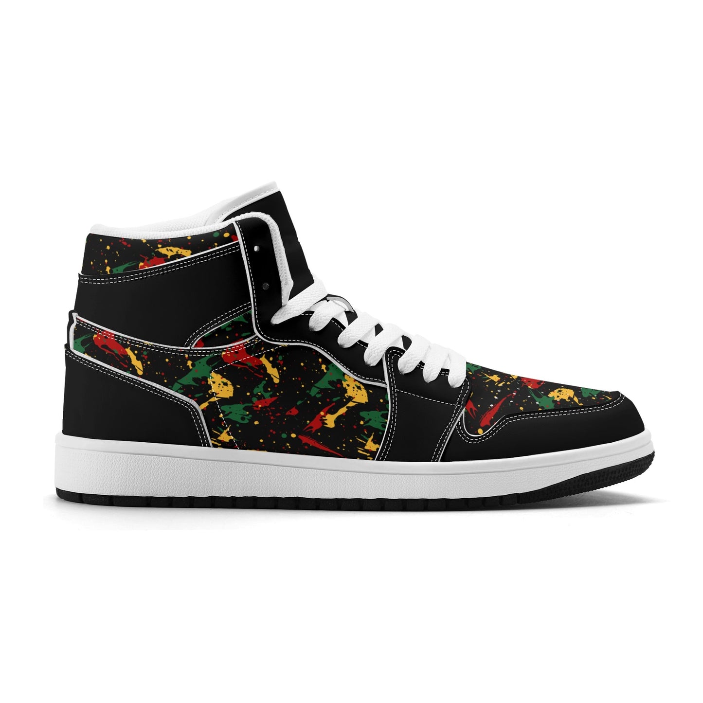Black Splatter Shoes in black colorway