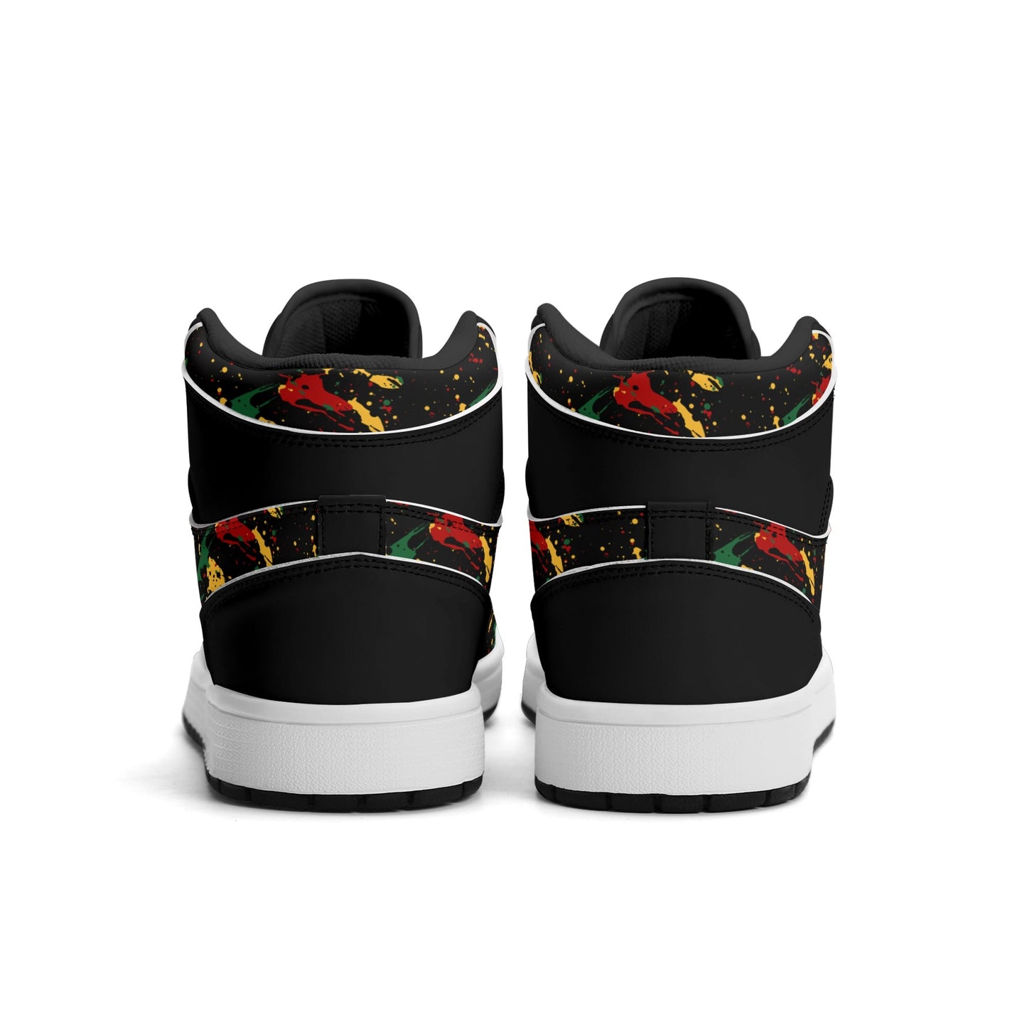 Black Splatter Shoes in black colorway