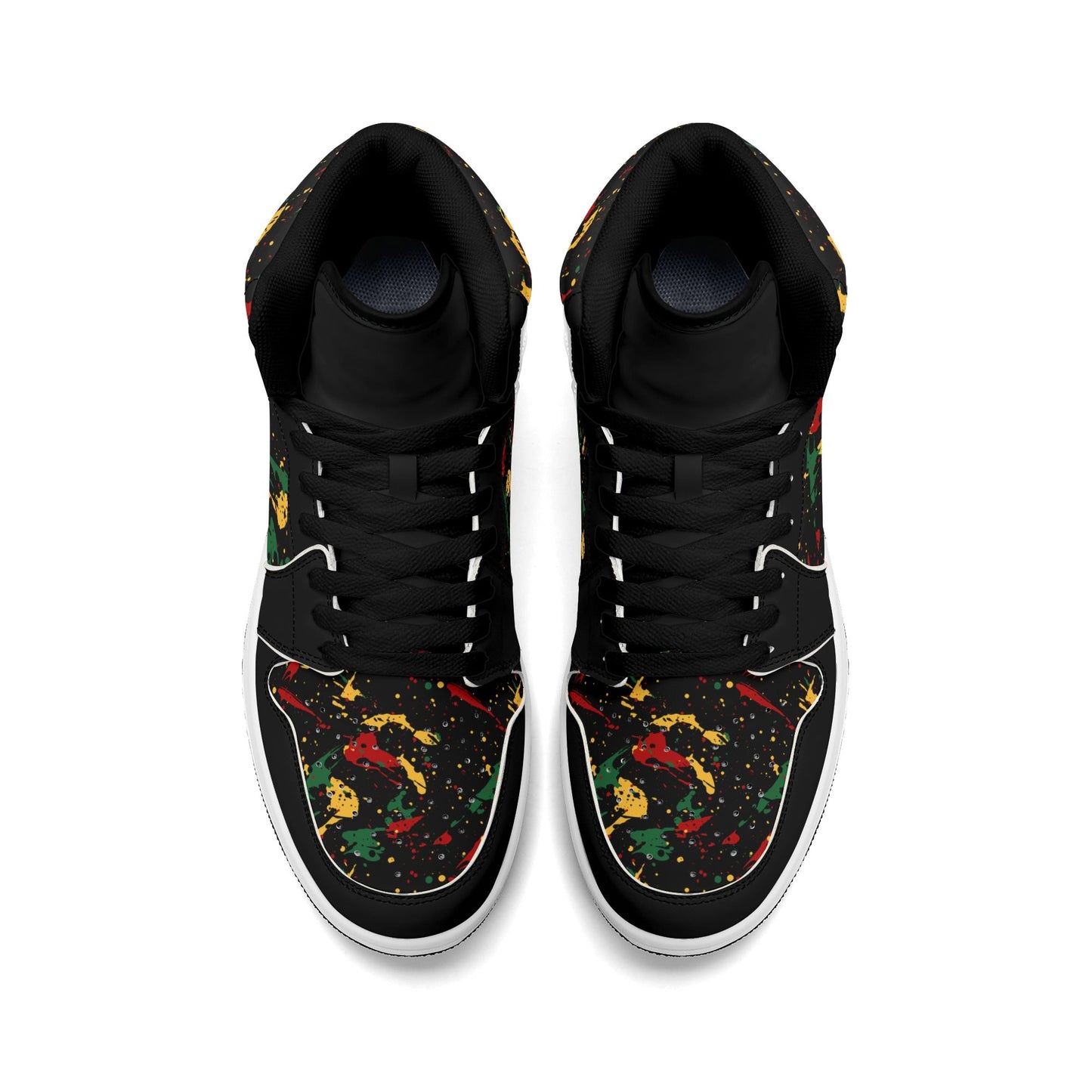 Black Splatter Shoes in black colorway