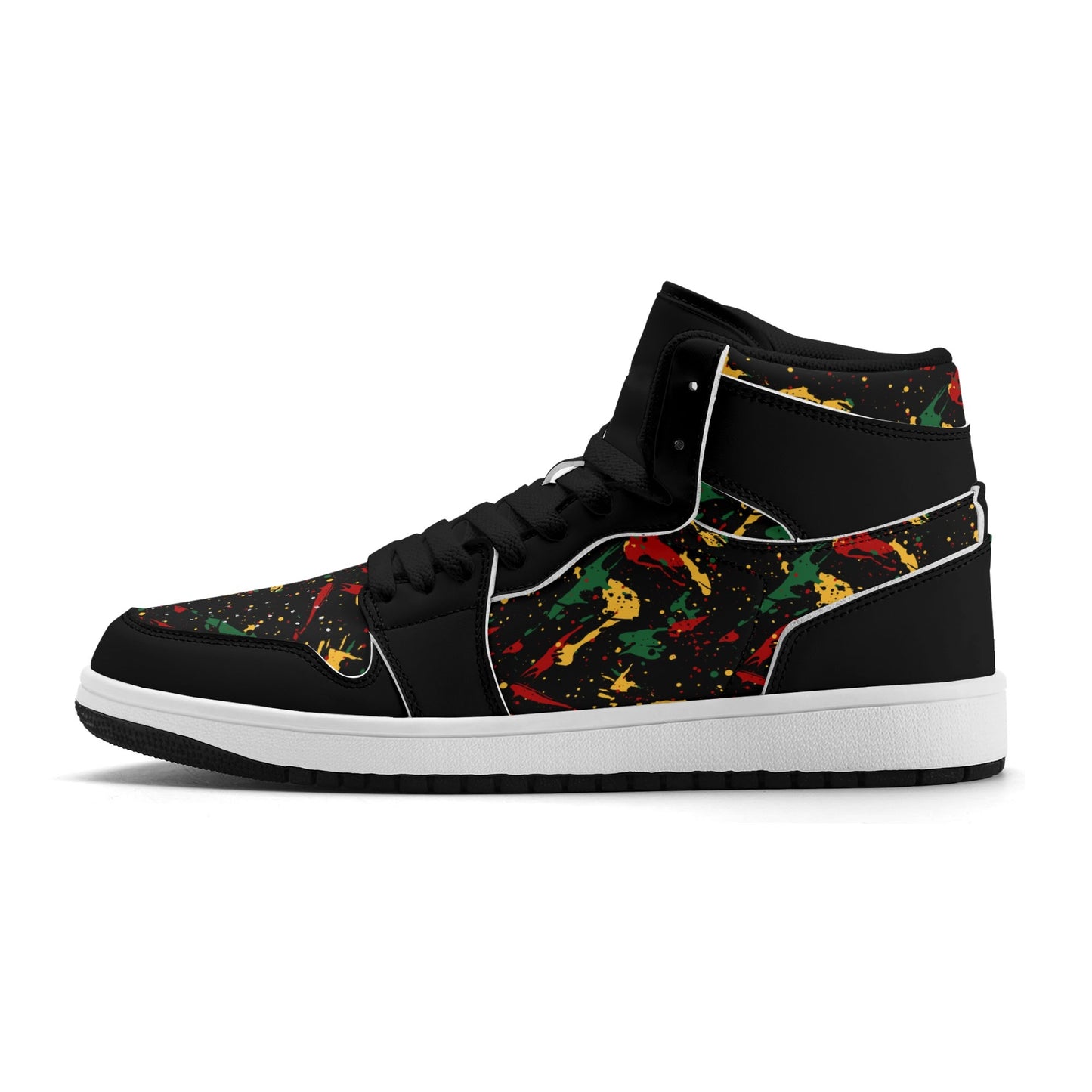 Black Splatter Shoes in black colorway