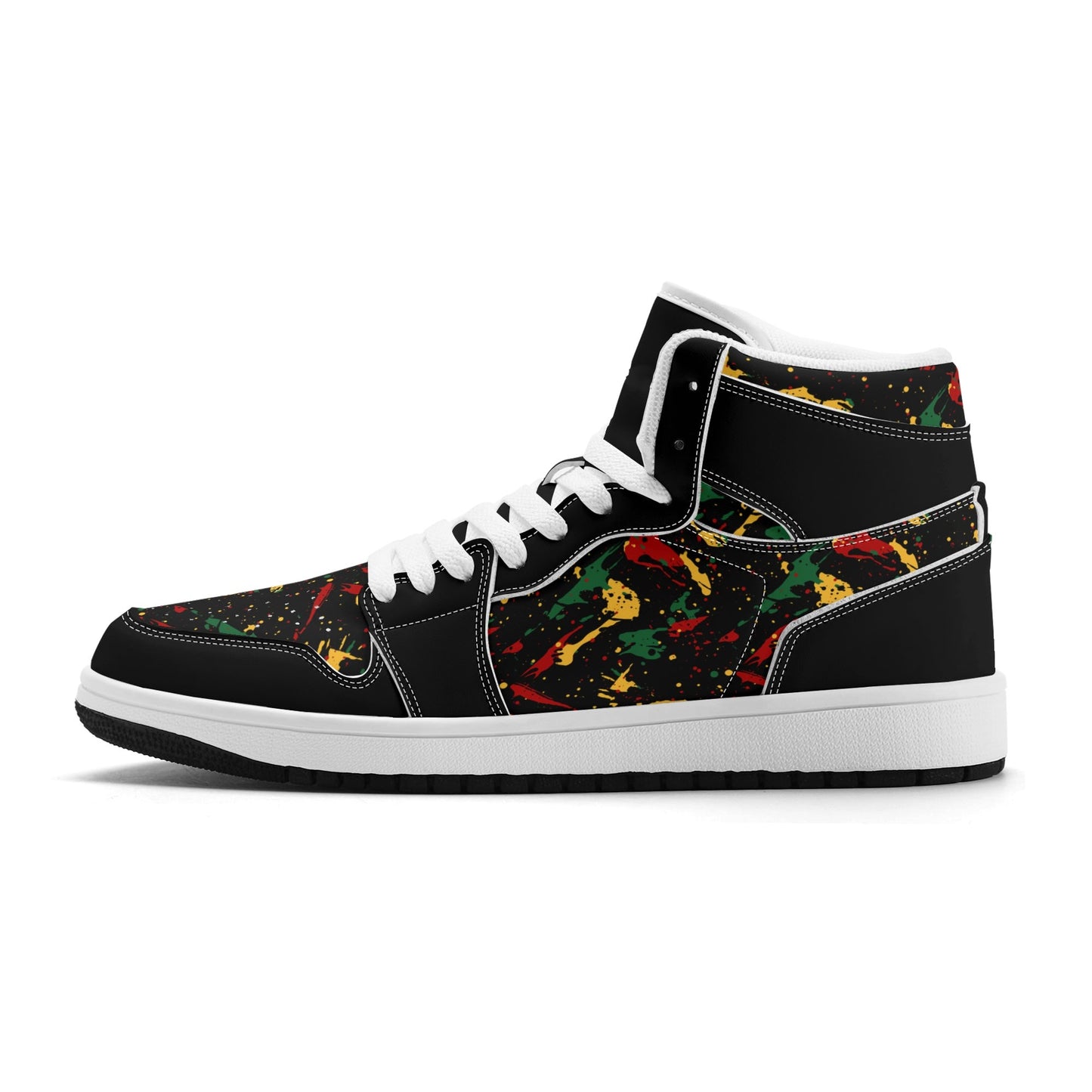 Black Splatter Shoes in black colorway