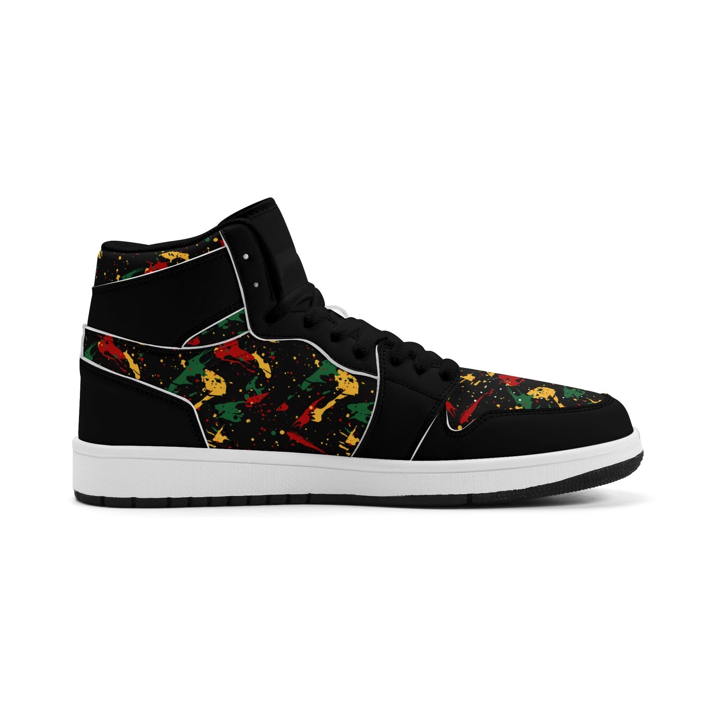 Black Splatter Shoes in black colorway