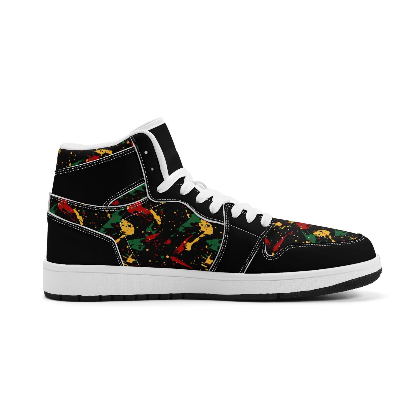 Black Splatter Shoes in black colorway