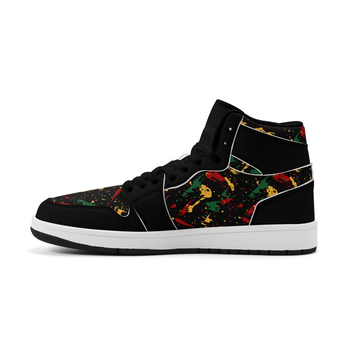 Black Splatter Shoes in black colorway