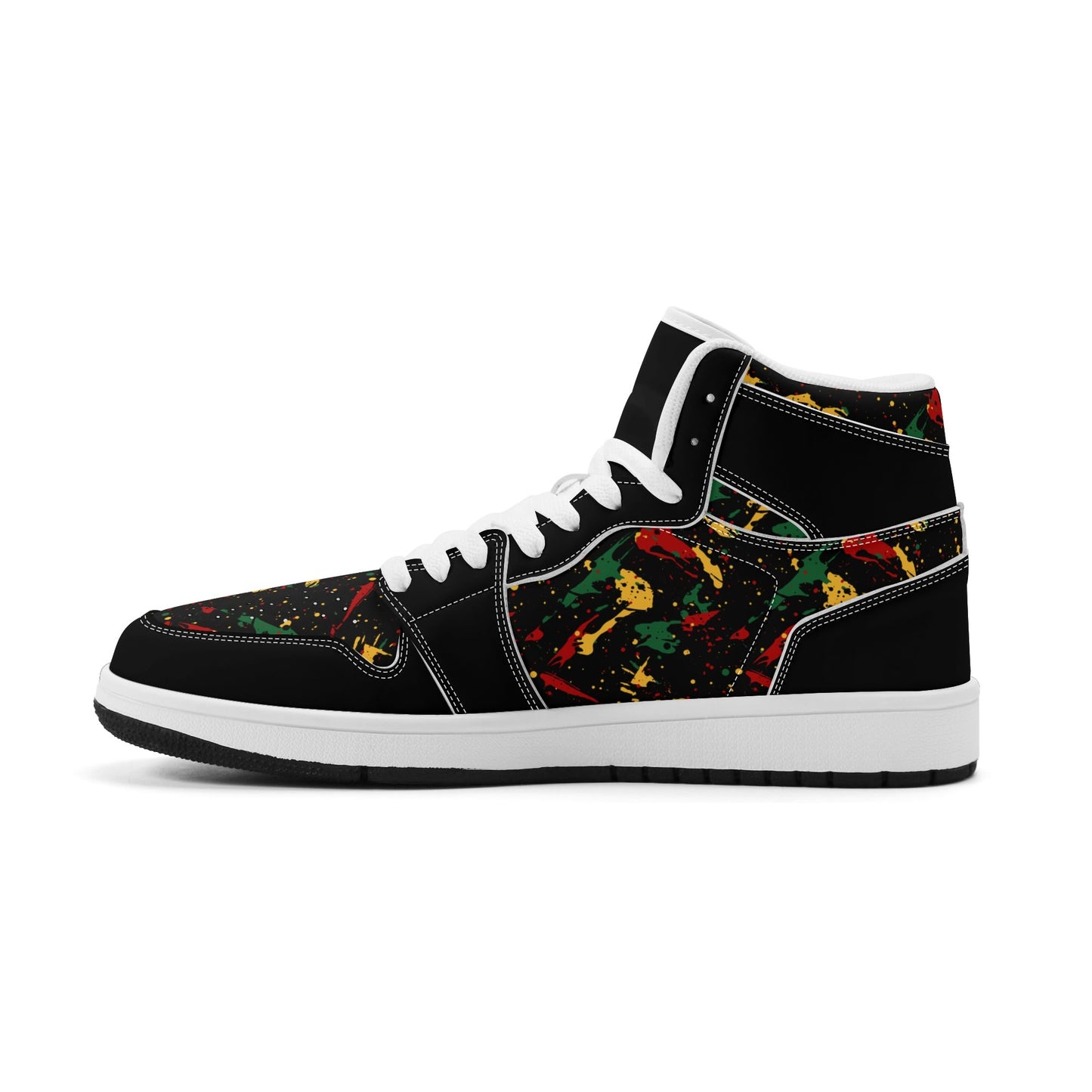 Black Splatter Shoes in black colorway