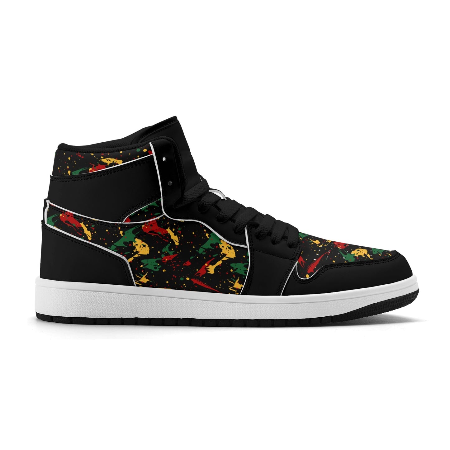 Black Splatter Shoes in black colorway