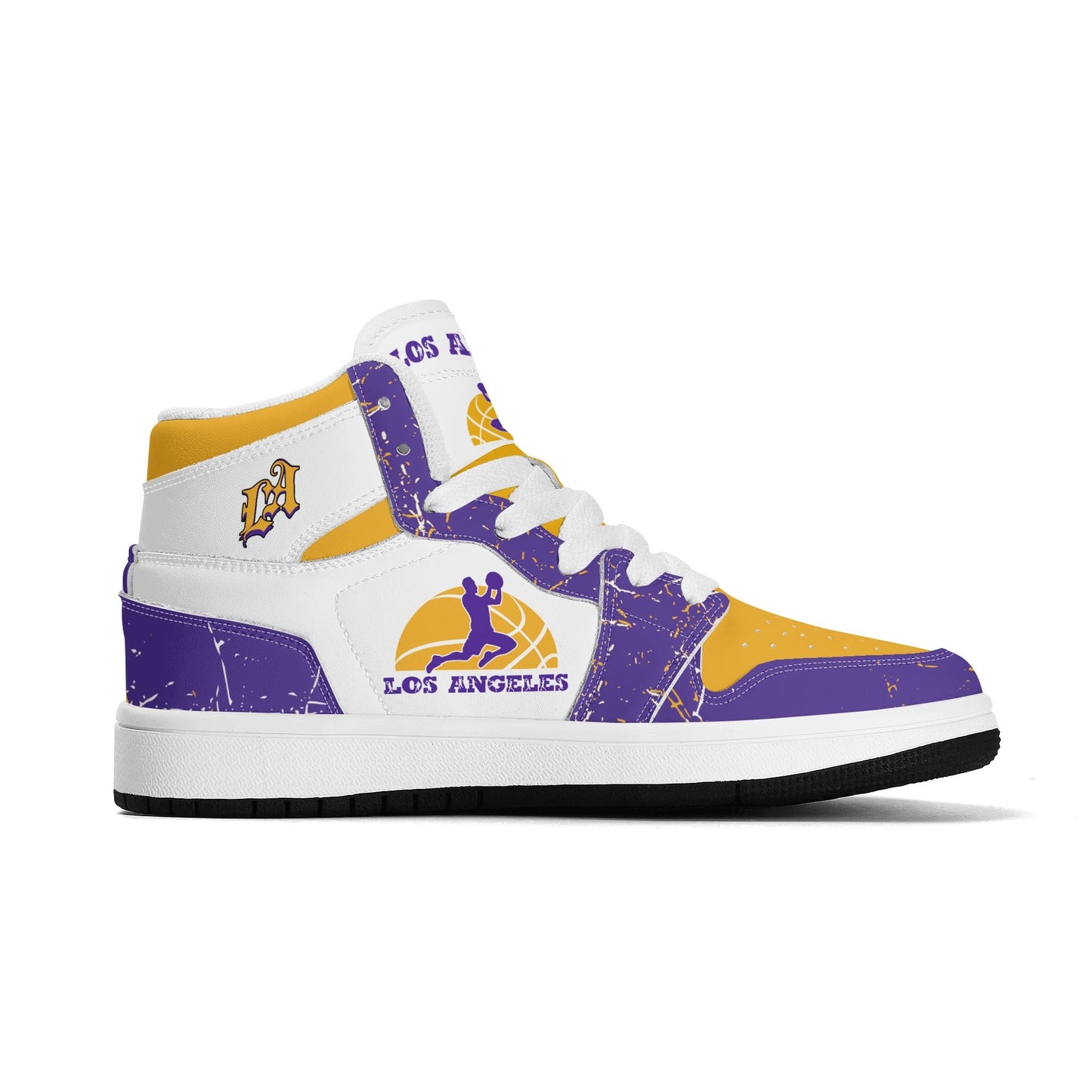 Los Angeles Basketball Team Themed Shoes For Kids