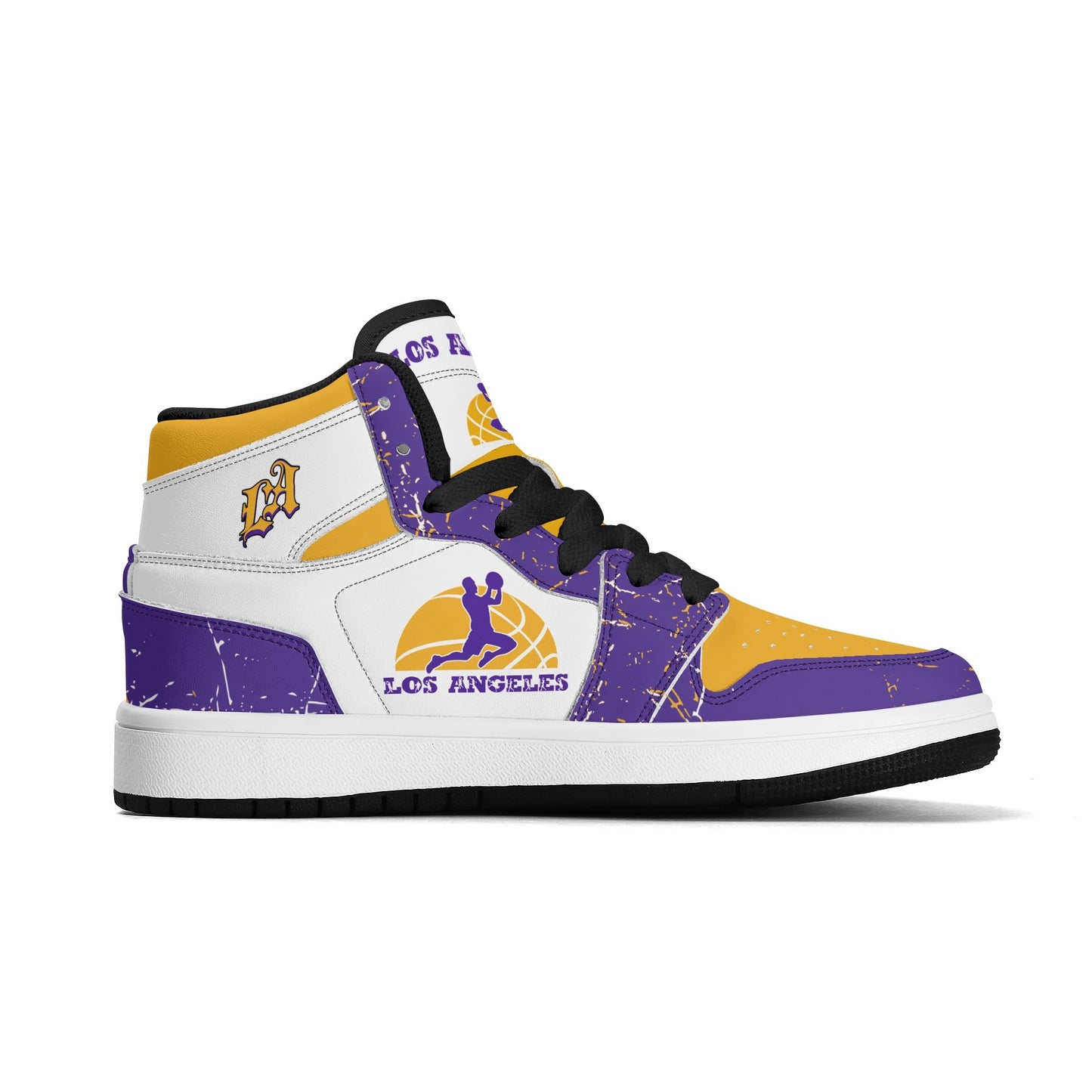 Los Angeles Basketball Team Themed Shoes For Kids