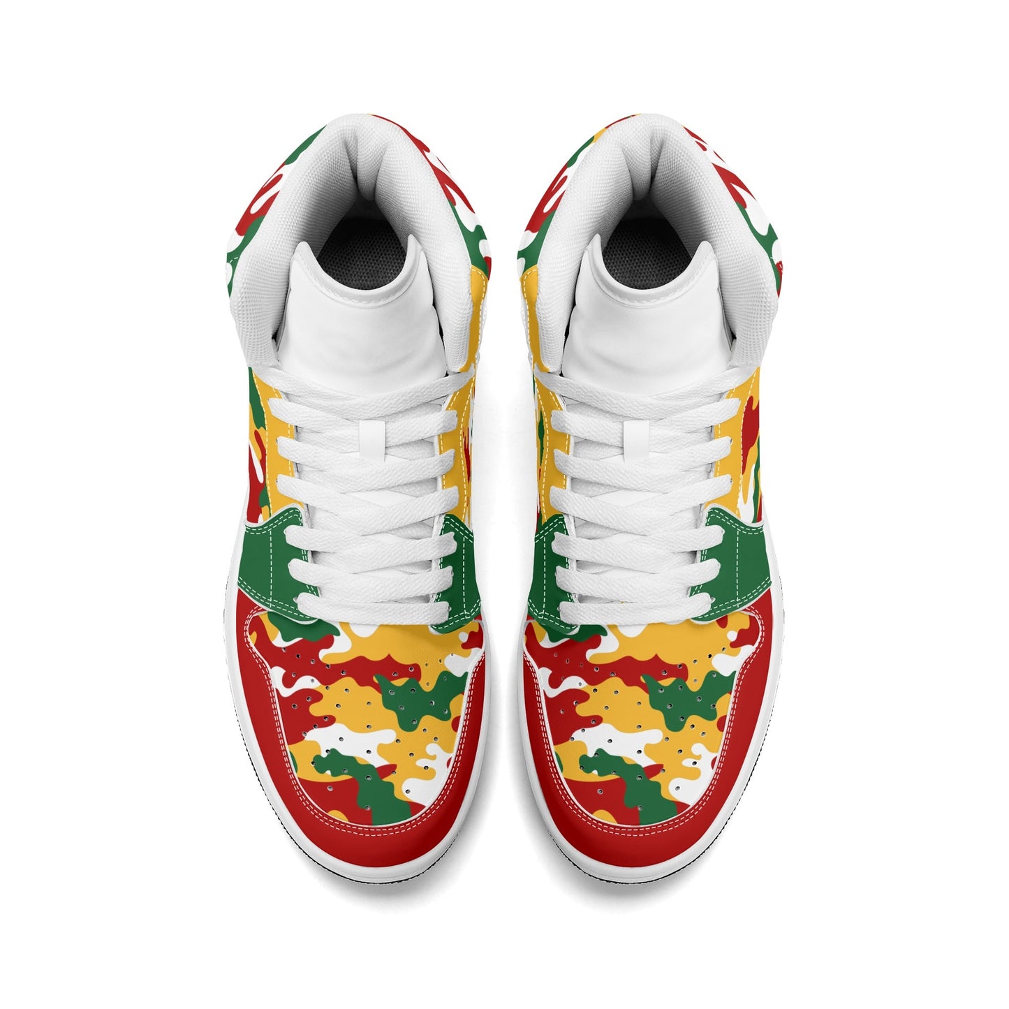 White Camo Shoes with camo print in white colorway