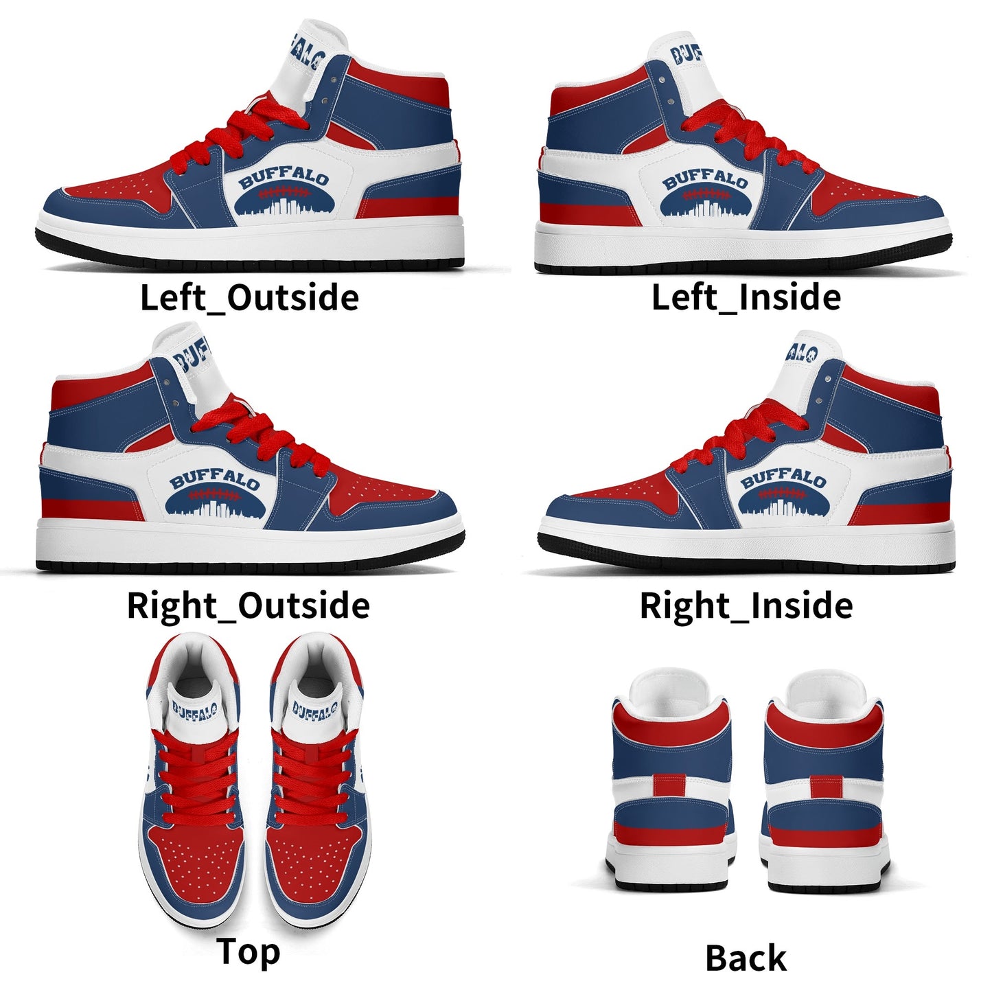 Buffalo Football Team Themed Shoes For Kids
