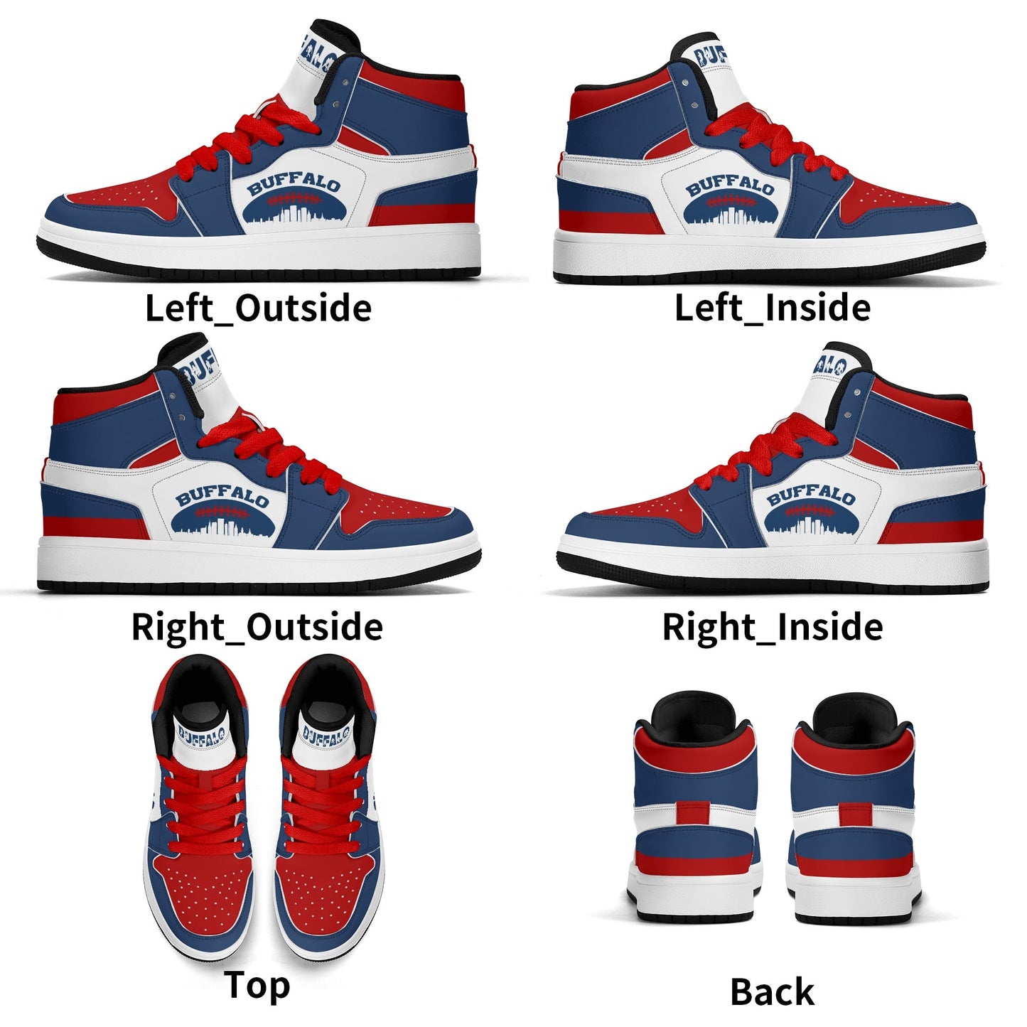 Buffalo Football Team Themed Shoes For Kids
