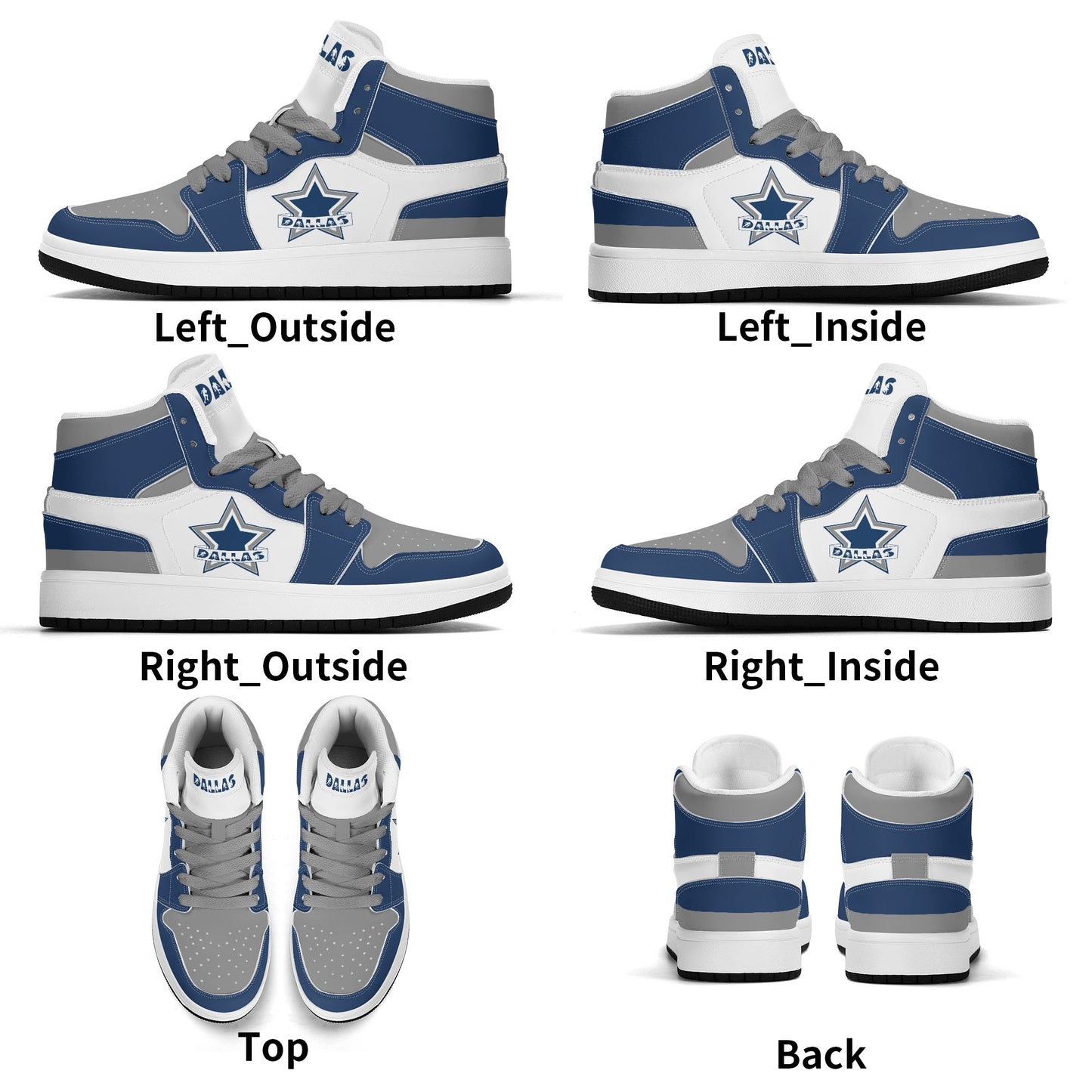 Dallas Football Team Themed Shoes For Kids