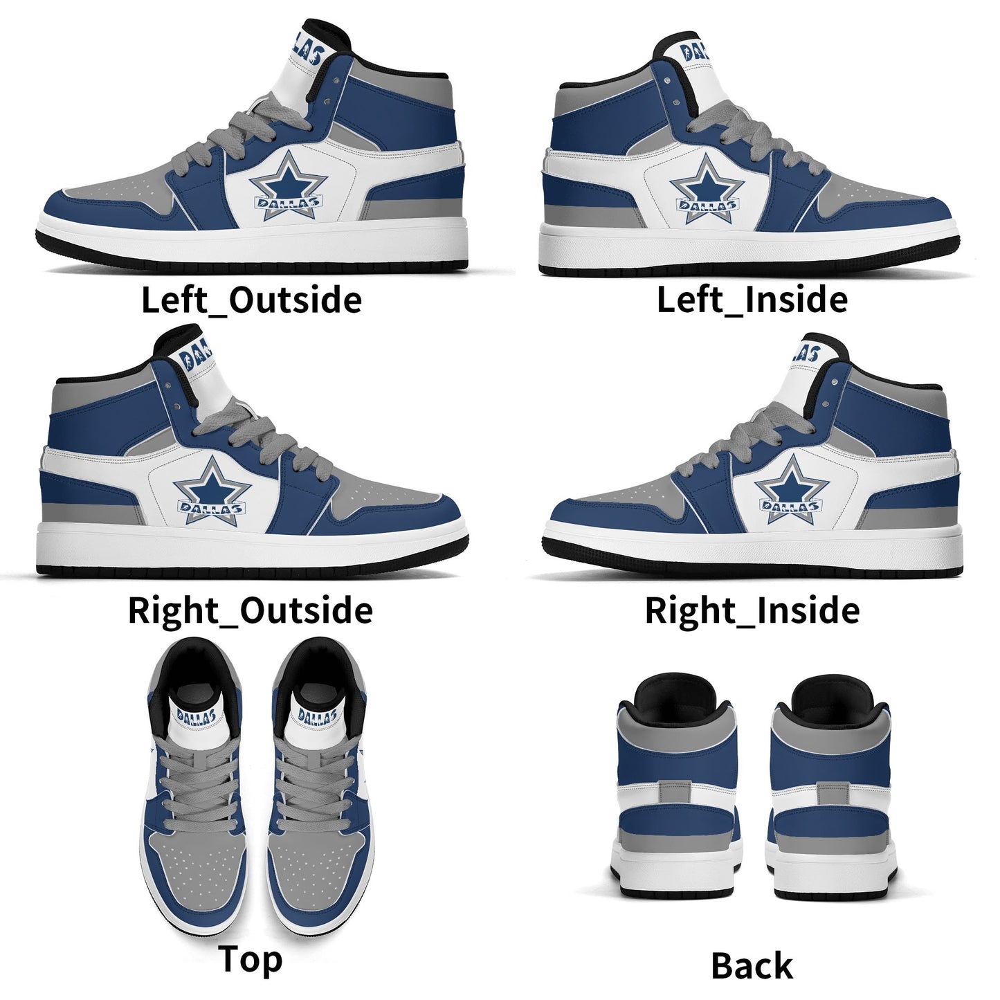 Dallas Football Team Themed Shoes For Kids