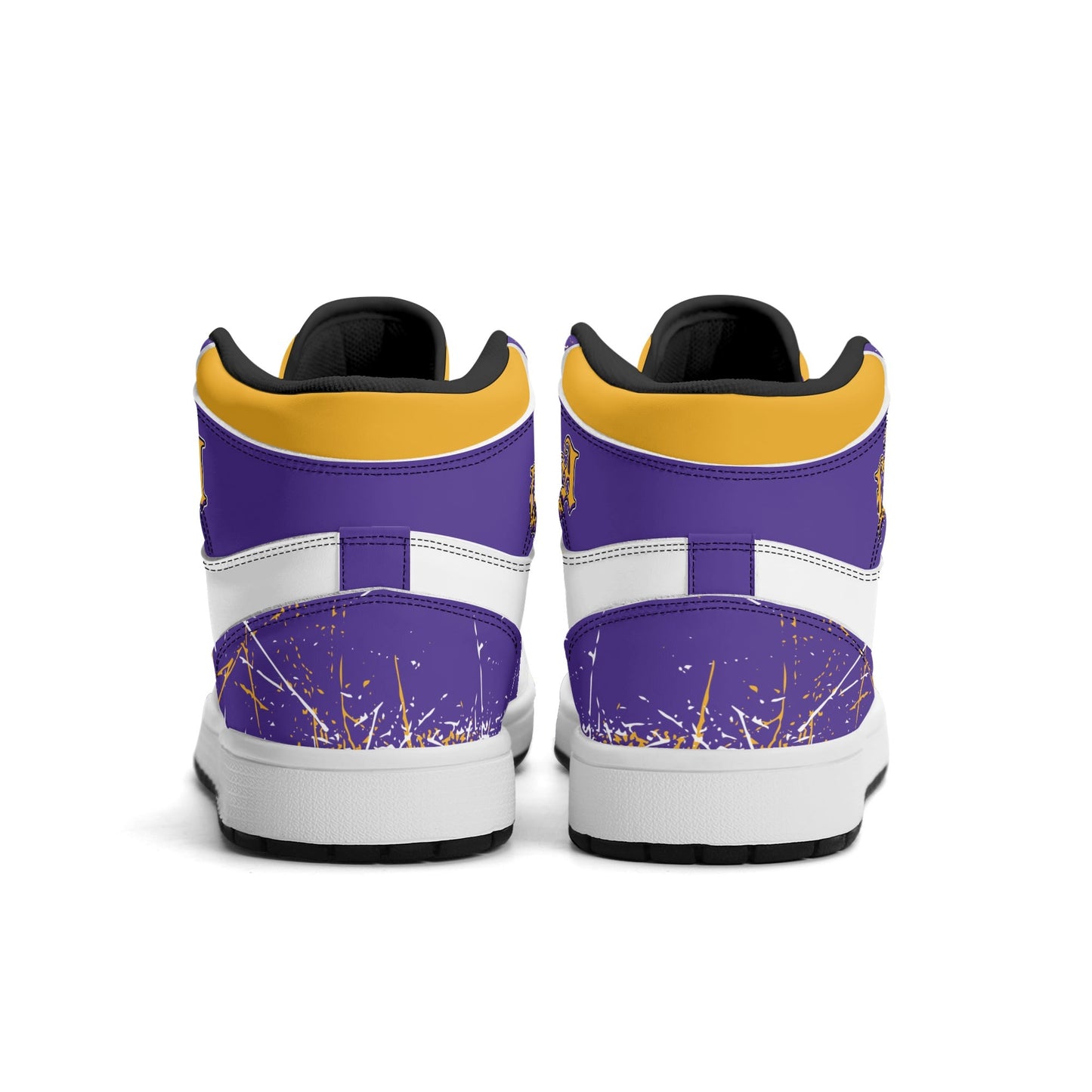 Los Angeles Purple Gold Shoes in gold/purple colorway