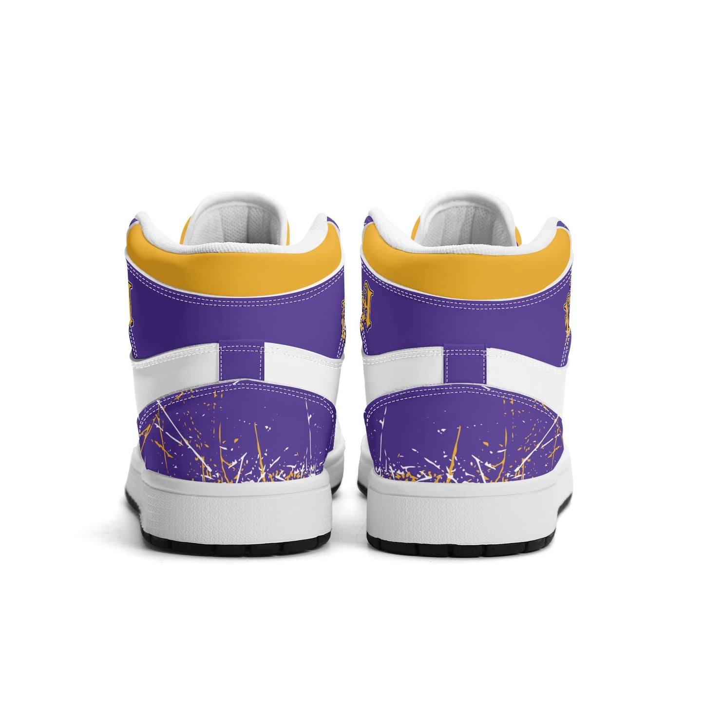 Los Angeles Purple Gold Shoes in gold/purple colorway