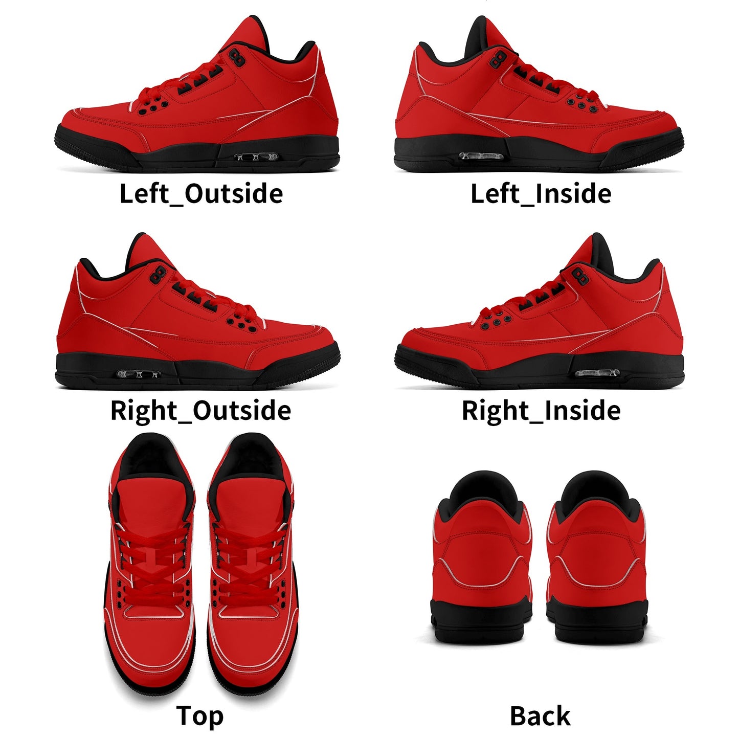 All Red Sneakers