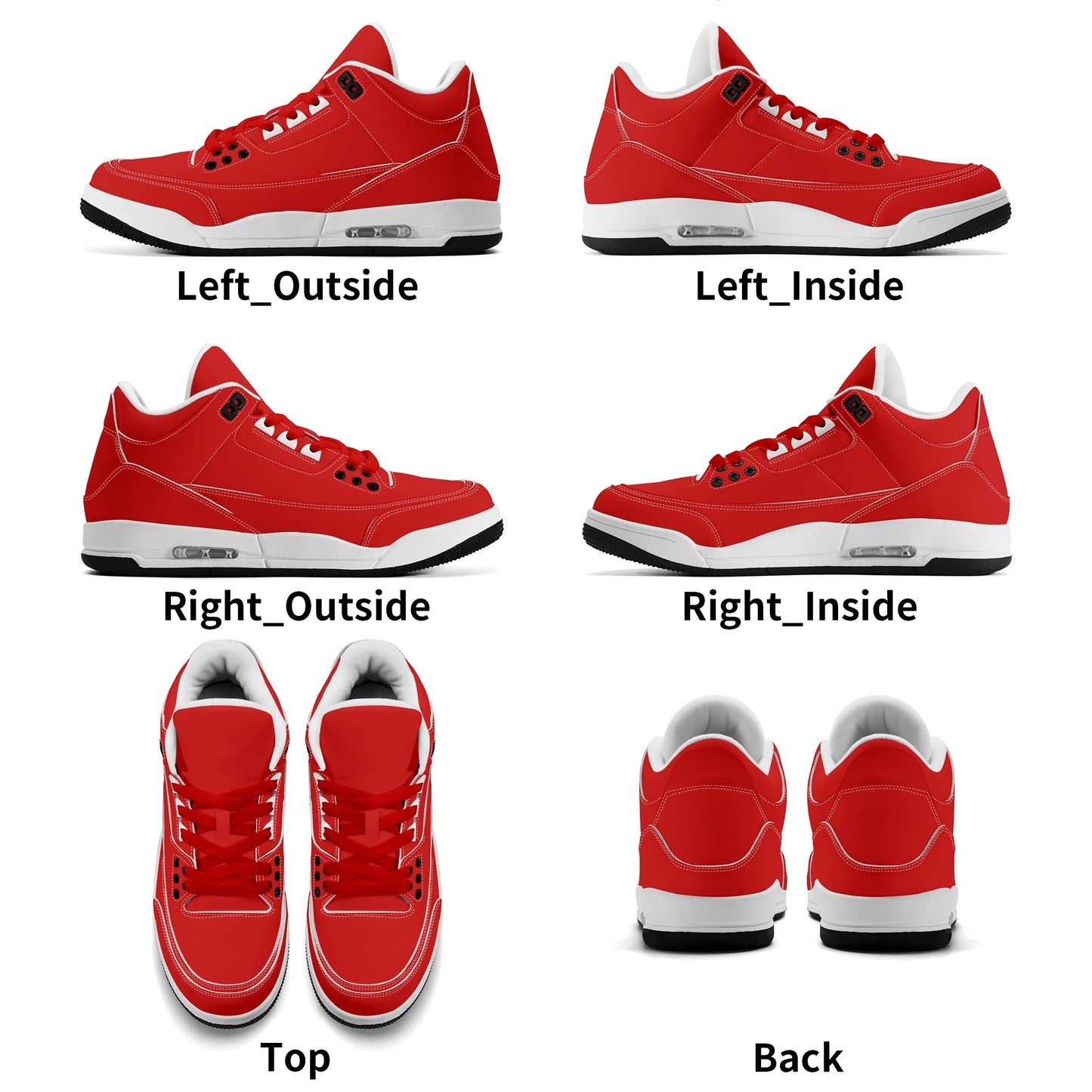 All Red Sneakers