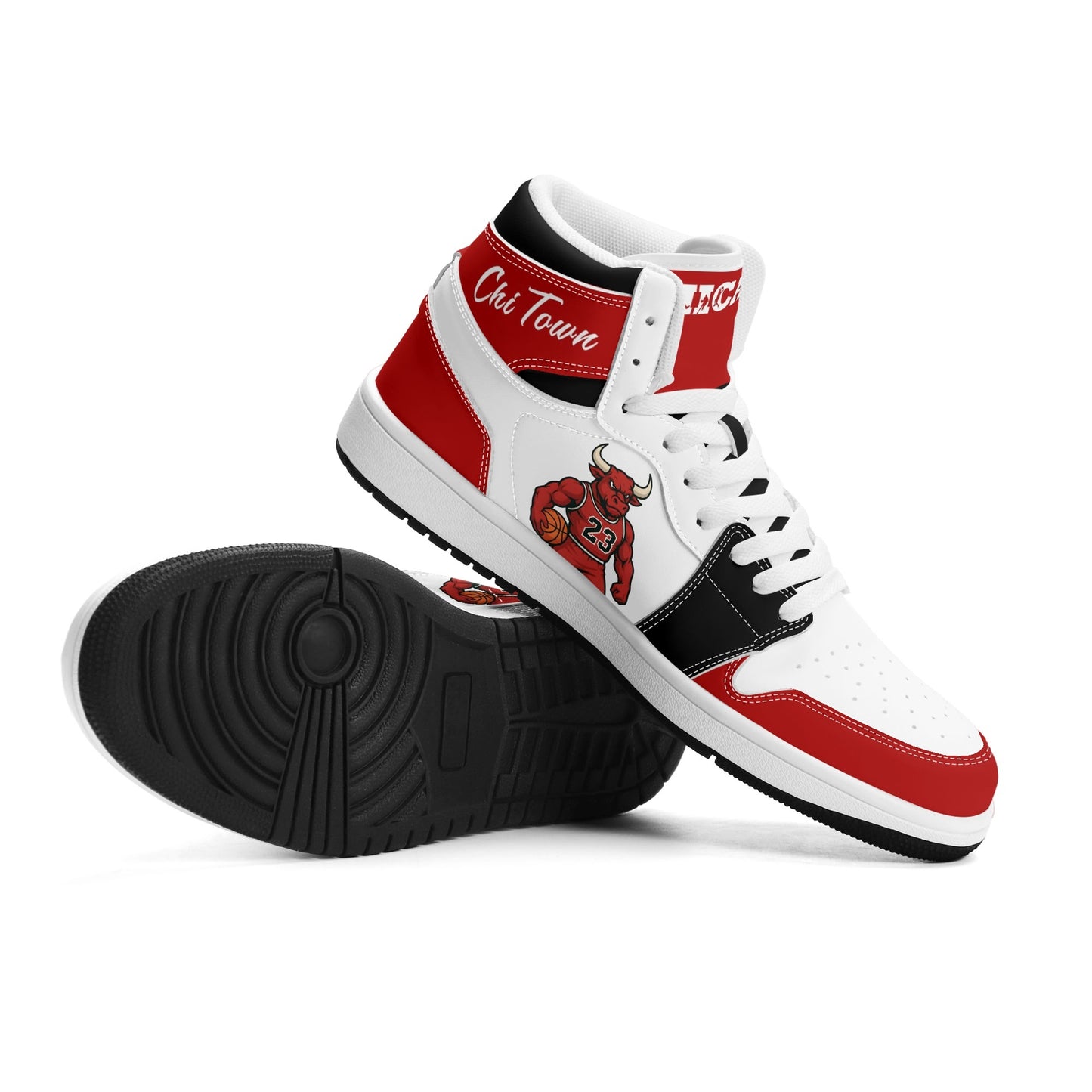 Chicago Basketball White Shoes in white colorway
