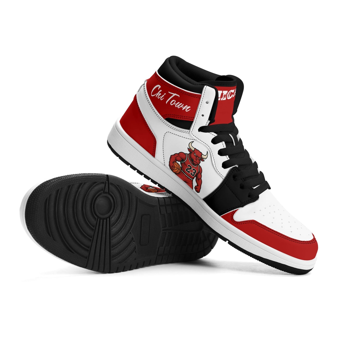 Chicago Basketball White Shoes in white colorway