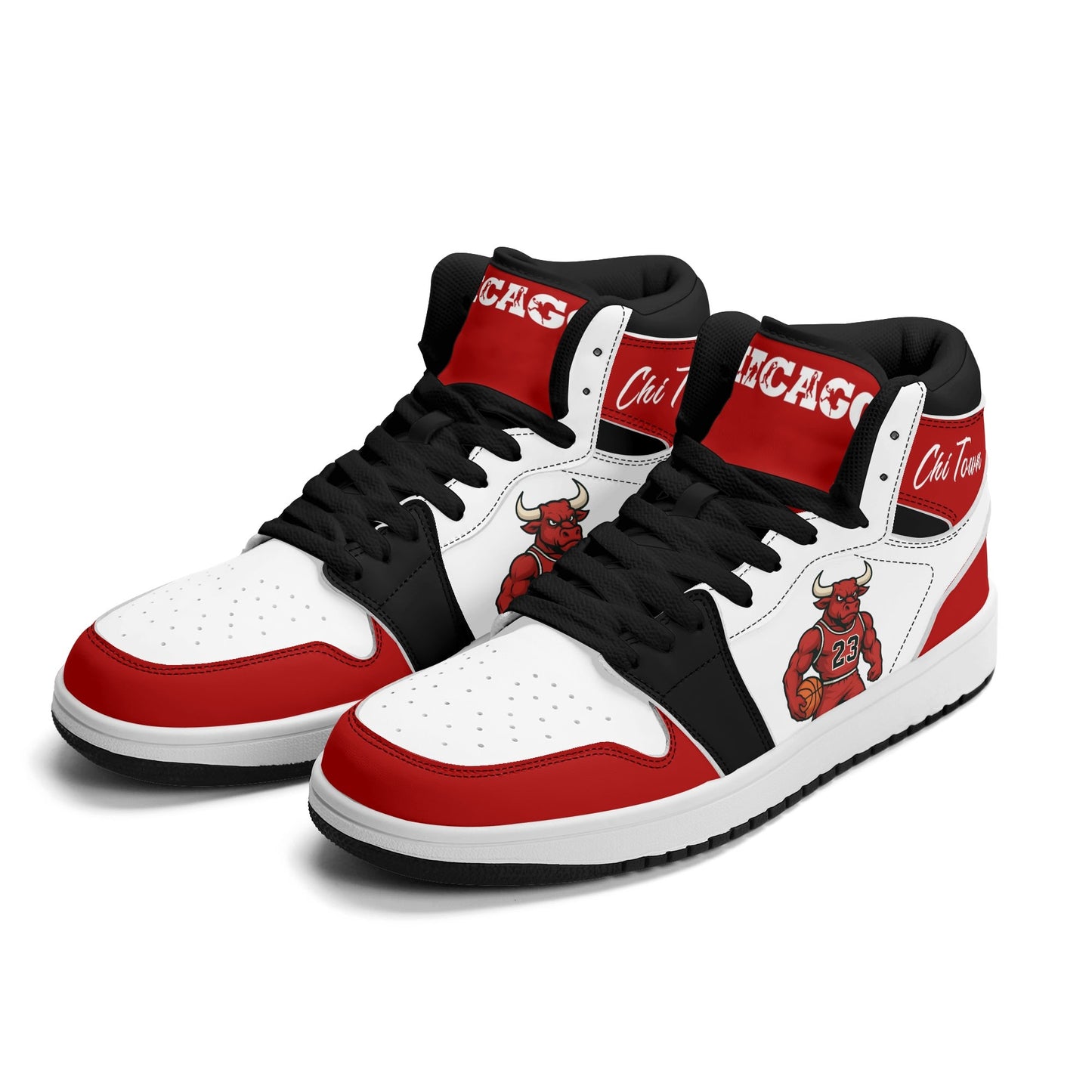 Chicago Basketball White Shoes in white colorway
