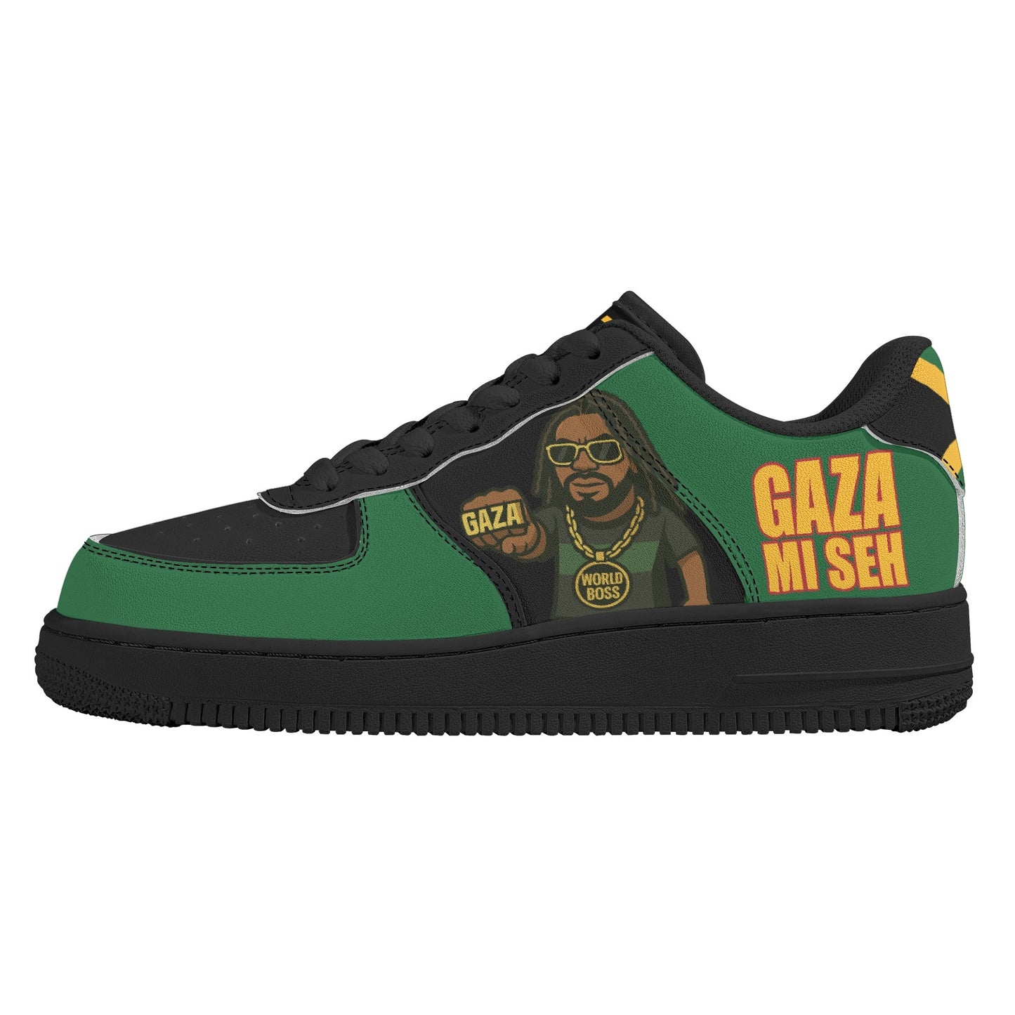 Gaza Mi Seh Black Shoes in black colorway