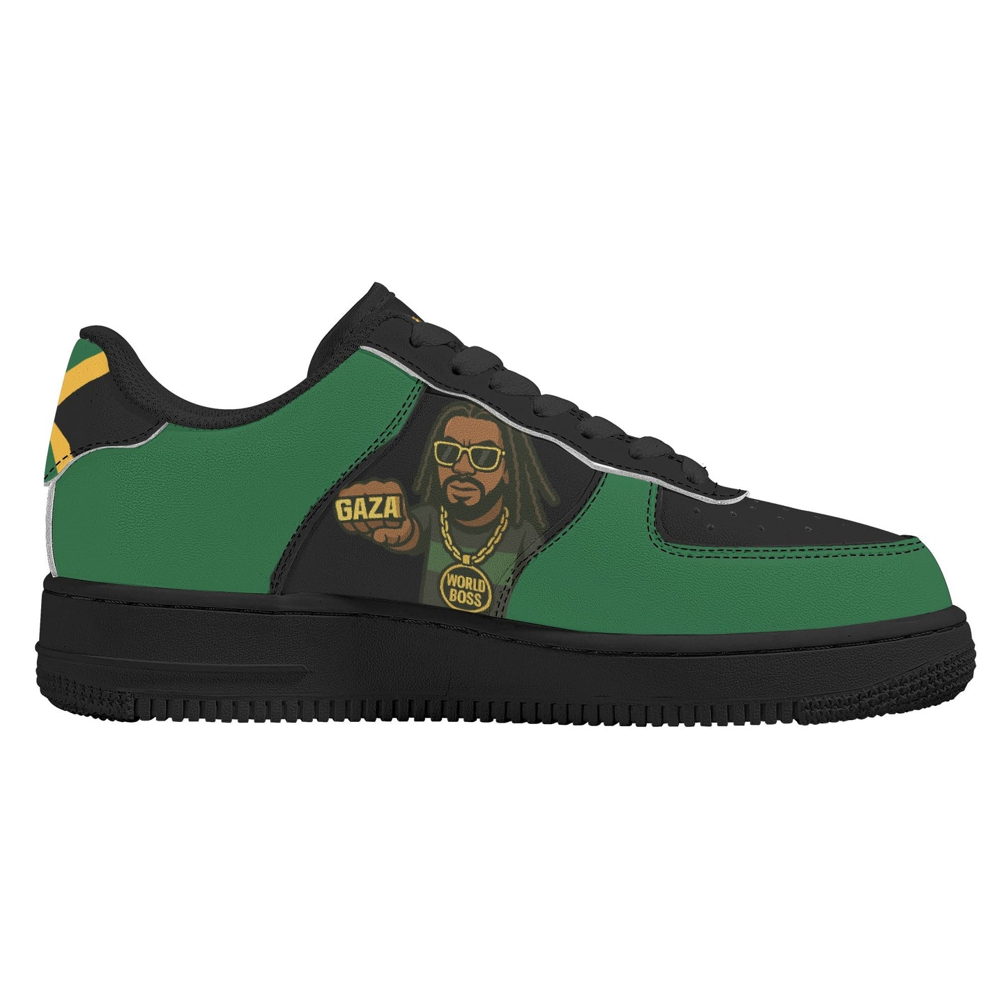 Gaza Mi Seh Black Shoes in black colorway