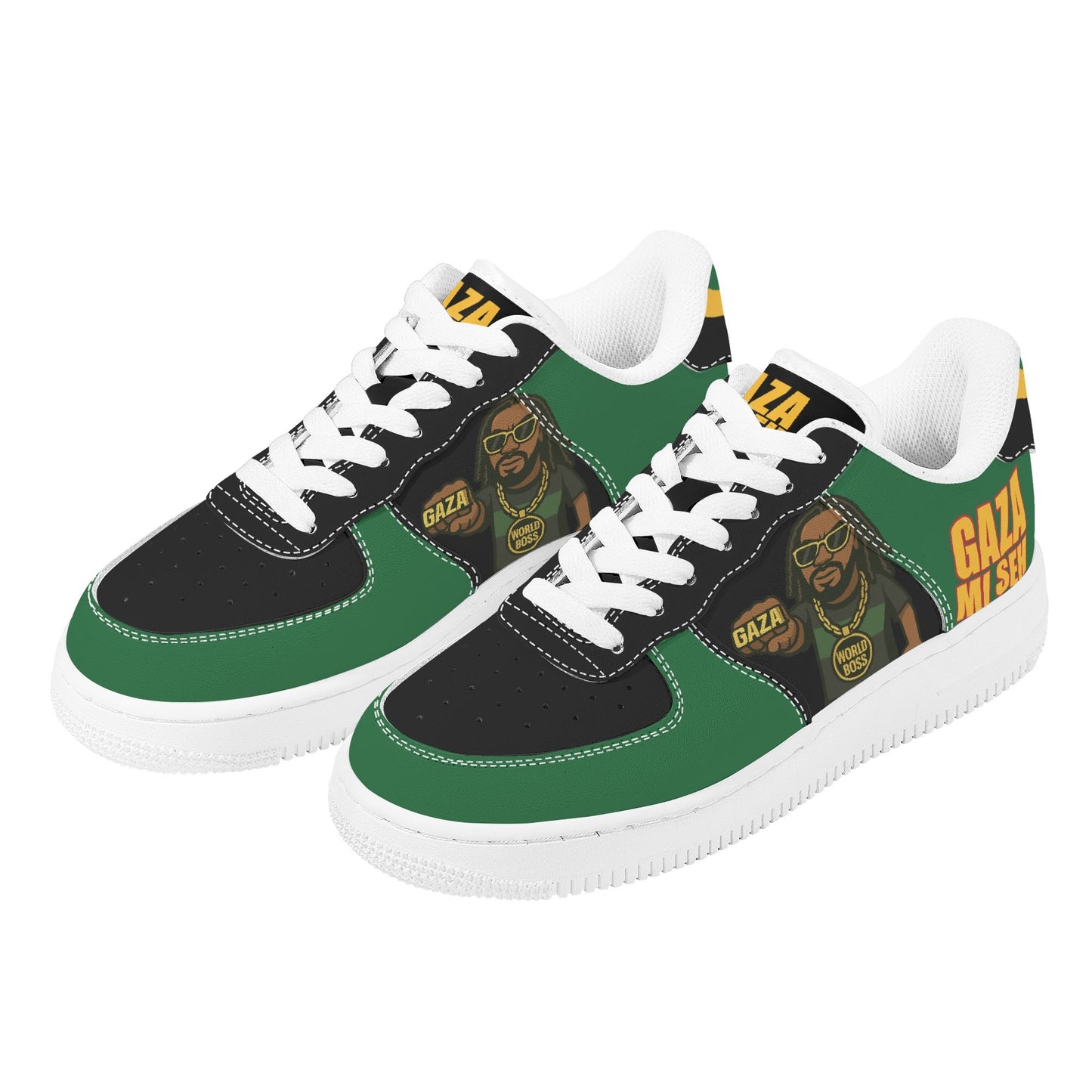 Gaza Mi Seh Black Shoes in black colorway