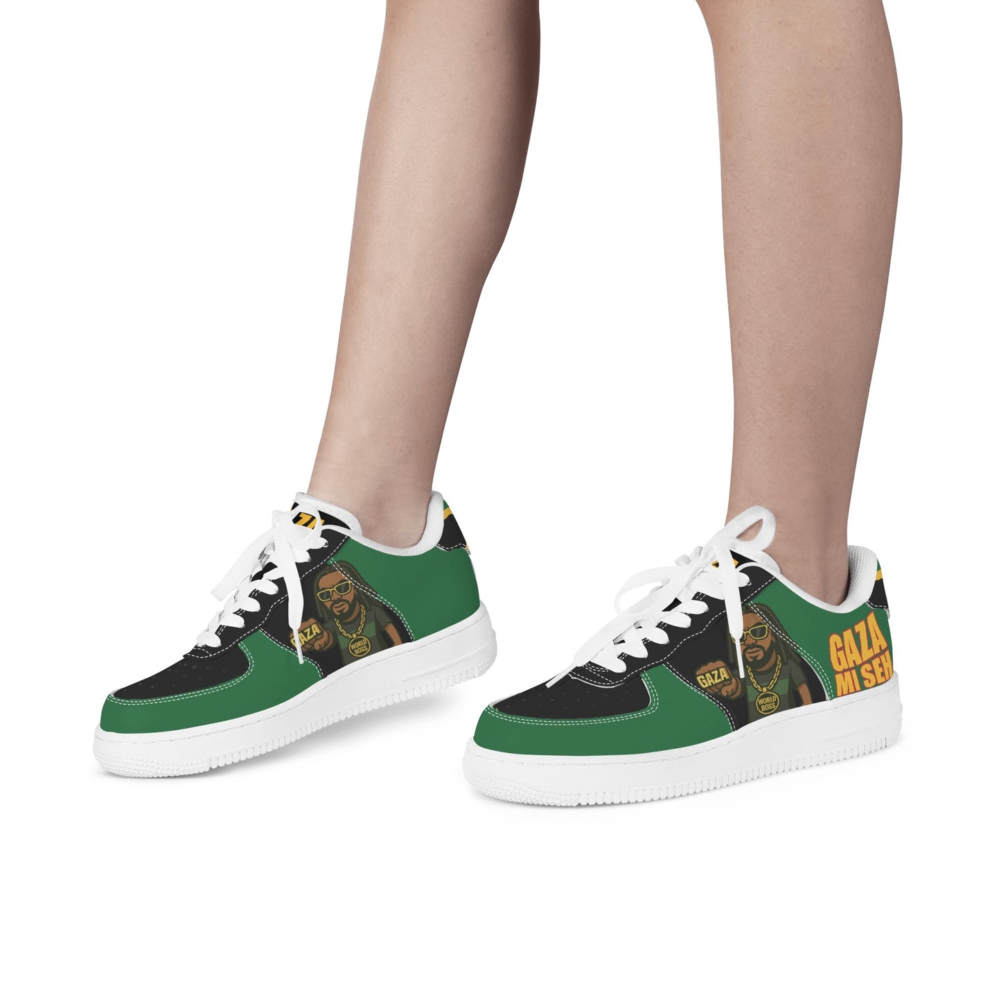 Gaza Mi Seh Black Shoes in black colorway
