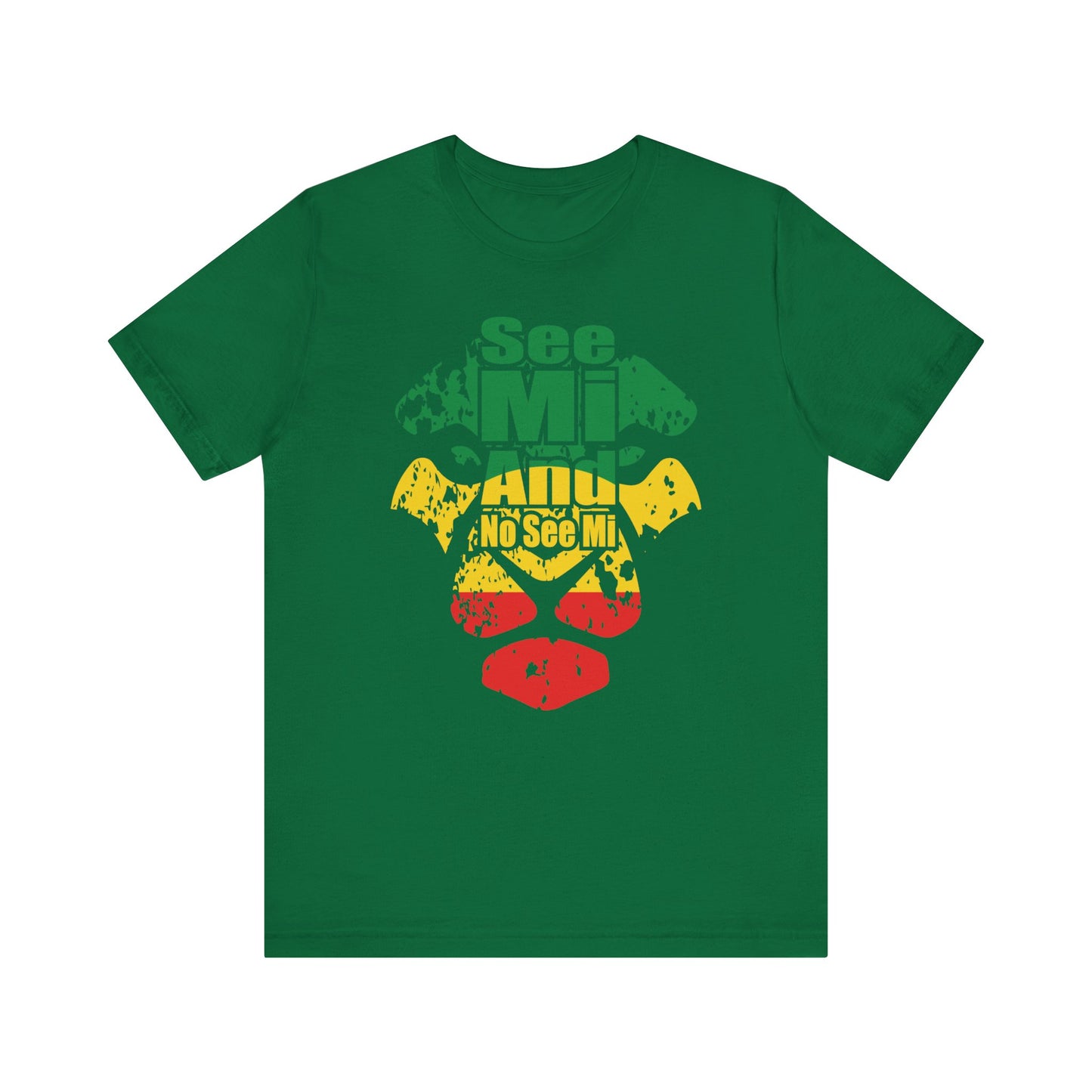 Rasta Lion Head "See Mi and No See Mi" T-Shirt