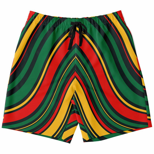 Rasta Stripes Casual Shorts