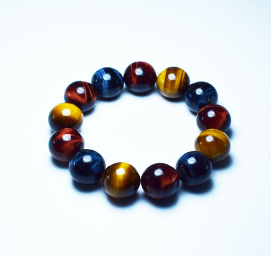 Tri-Color Tiger Eye Bracelet