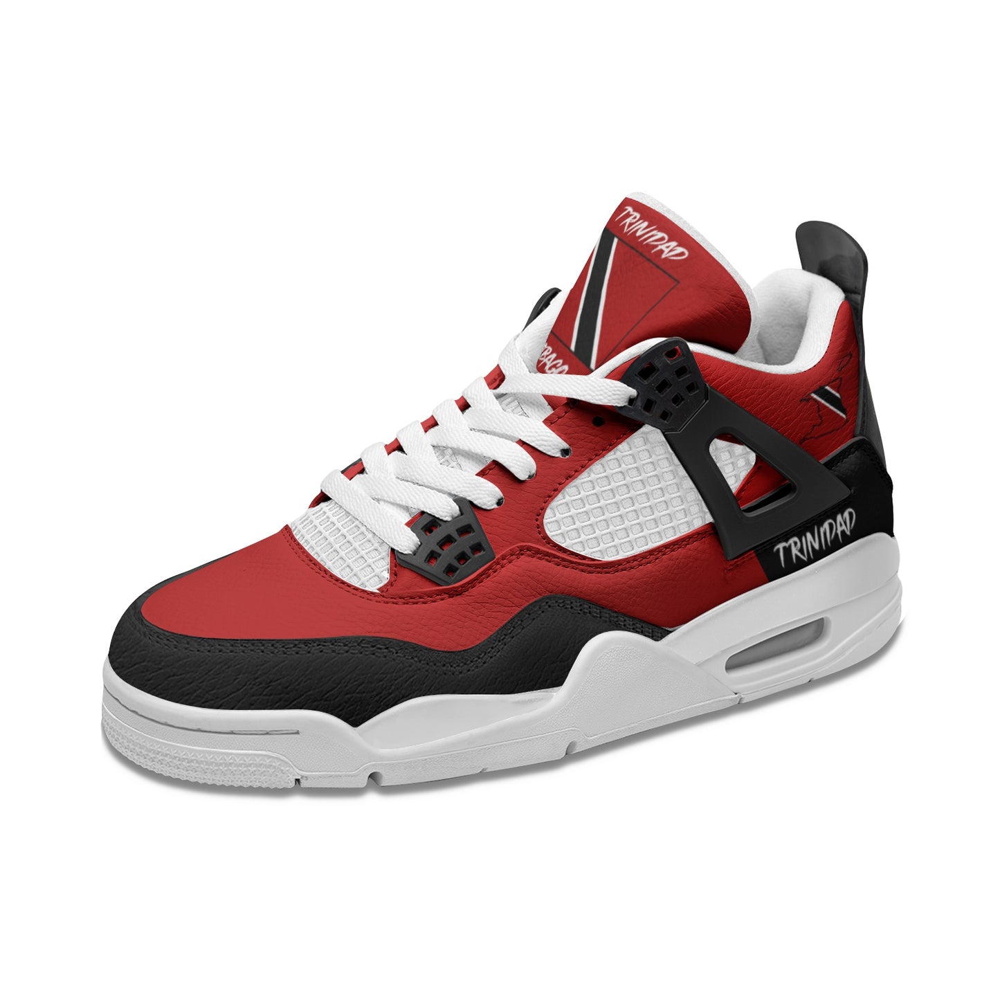 Trinidad and Tobago flag shoes with red black and white design - image 6