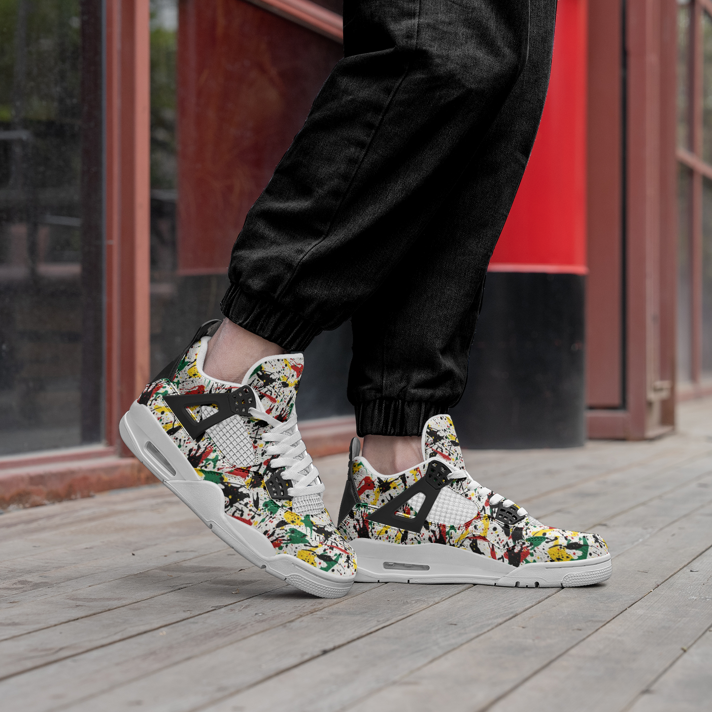 Paint Splatter Mid Shoes